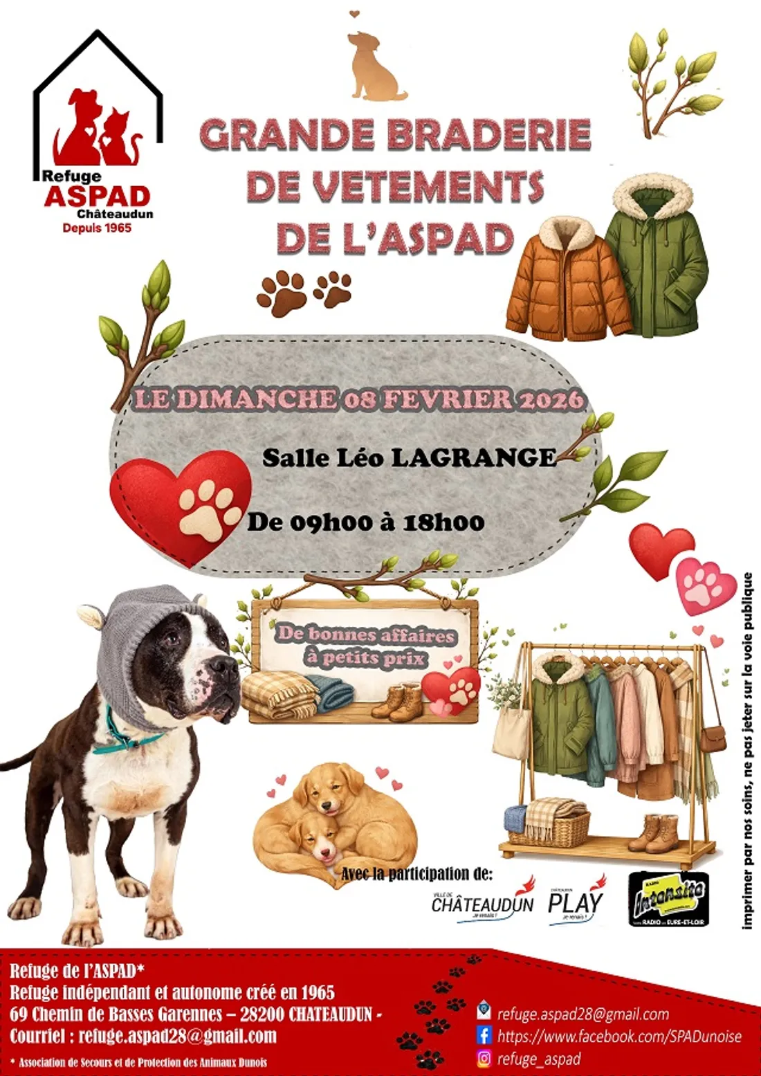 CHÂTEAUDUN - Grande braderie de vêtements de l'ASPAD