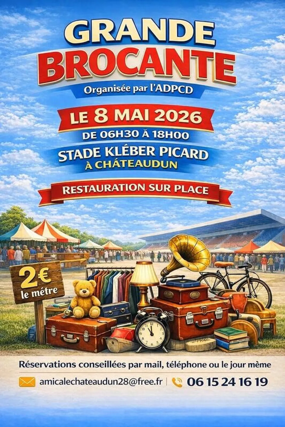 CHÂTEAUDUN - Grande brocante de l'ADPCD