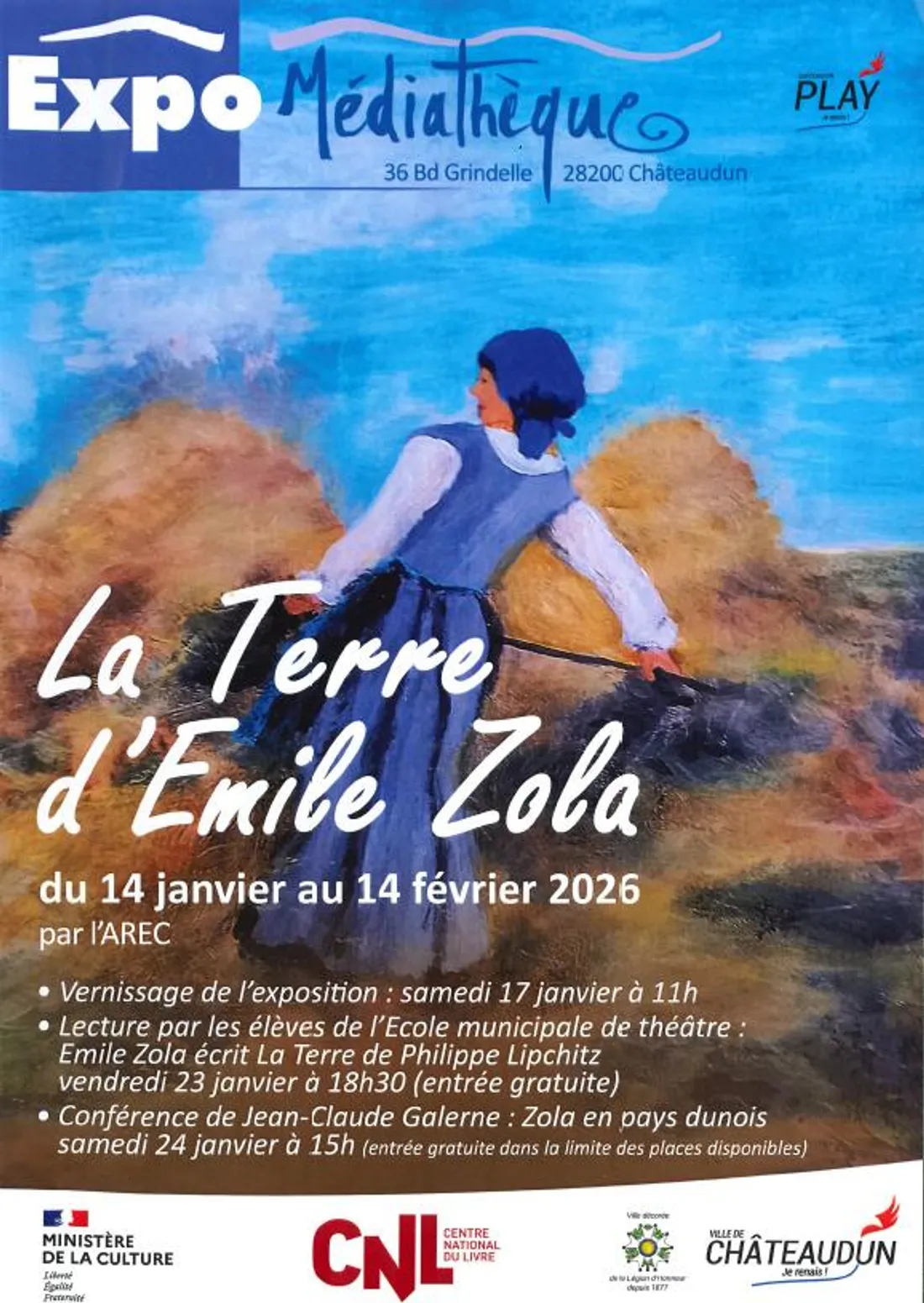 CHÂTEAUDUN - Exposition : La Terre d'Émile Zola