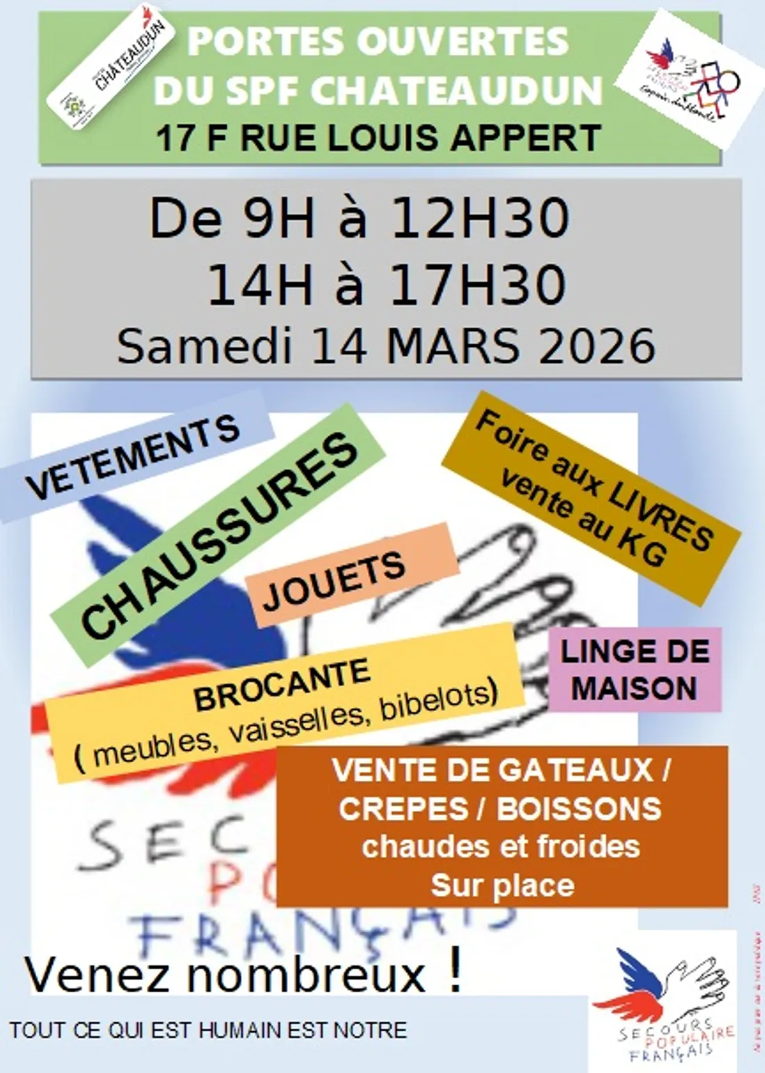 CHÂTEAUDUN - Portes ouvertes du Secours Populaire