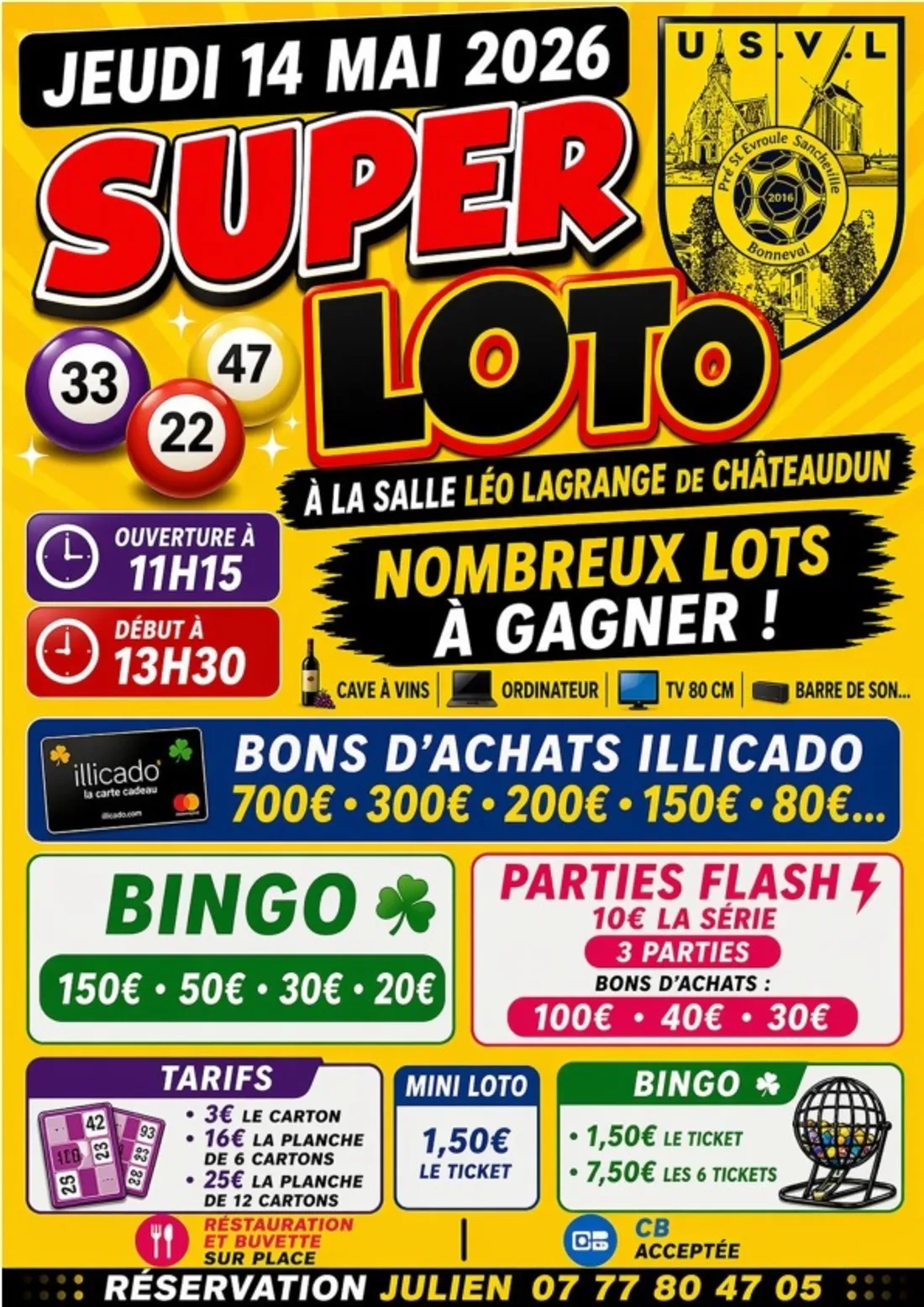 CHÂTEAUDUN - Loto de l'USVL