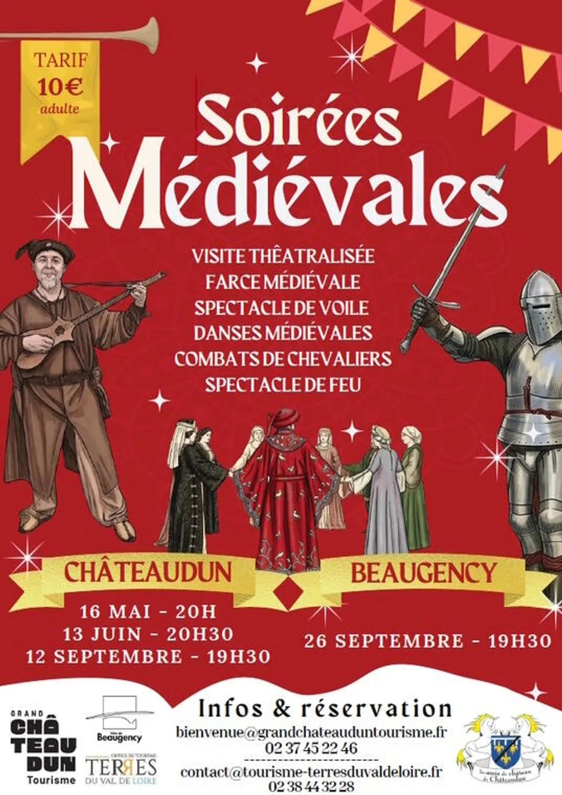 CHÂTEAUDUN - Visite guidée théâtralisée : Soirée médiévale