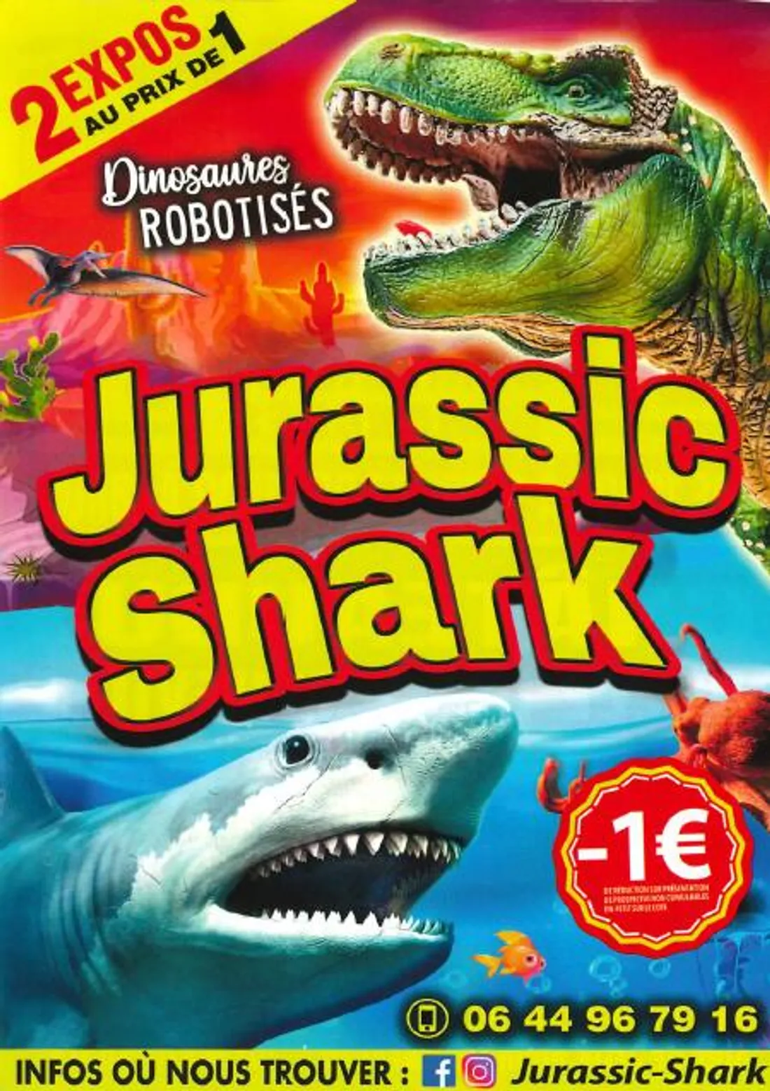 Jurassic Shark : exposition de dinosaures et animaux marins