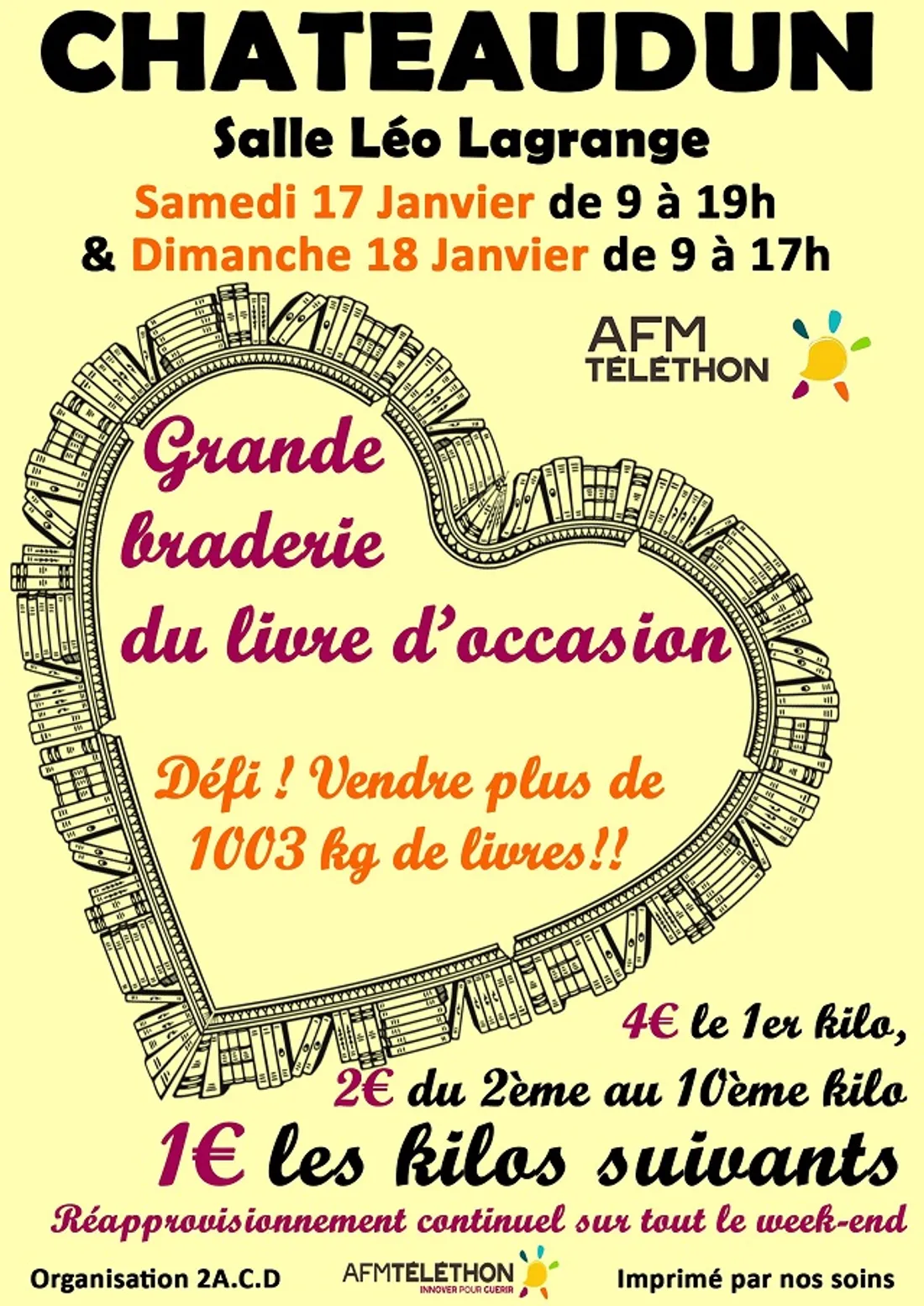 CHÂTEAUDUN - Grande braderie du livre d'occasion