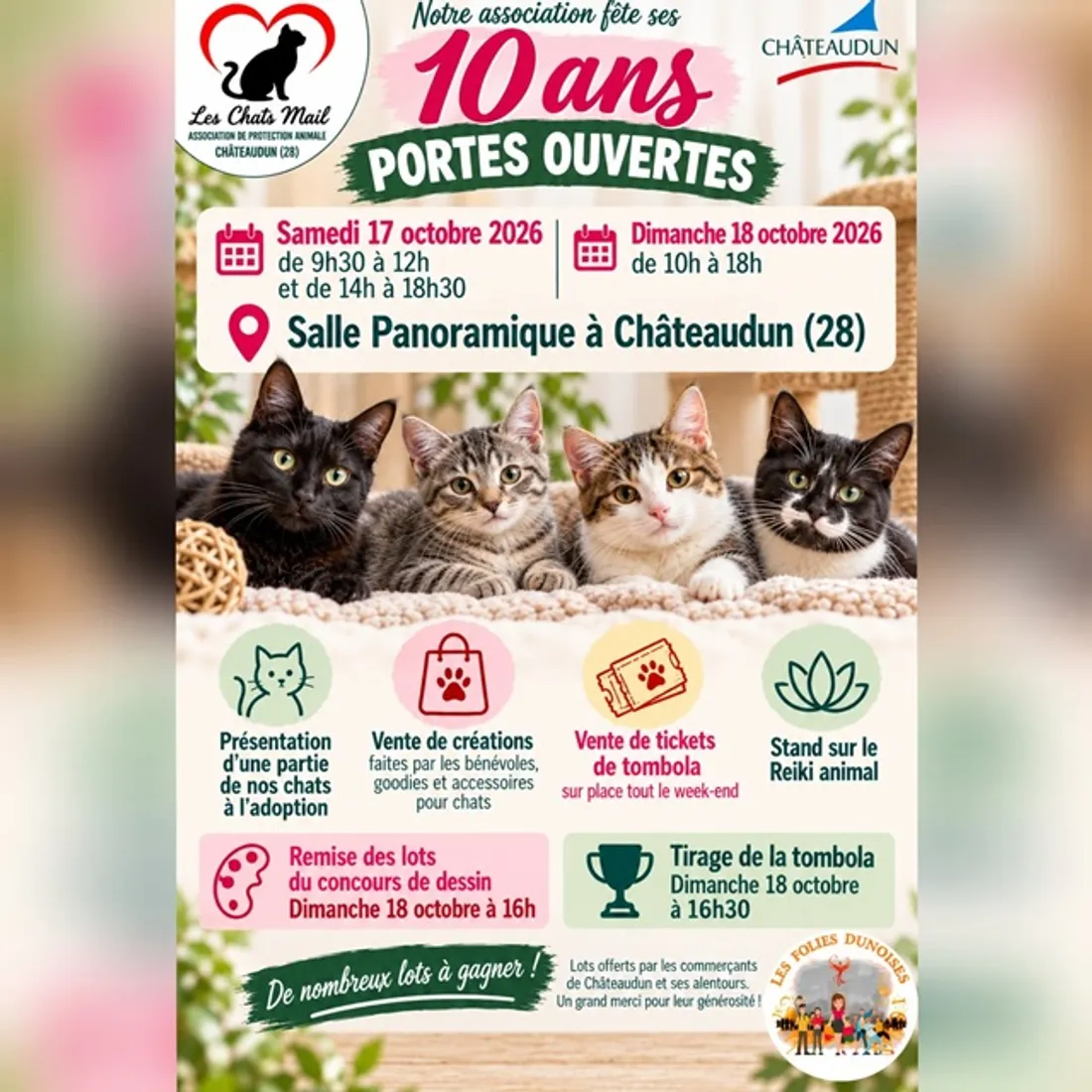 CHÂTEAUDUN - Portes ouvertes Les Chats Mail