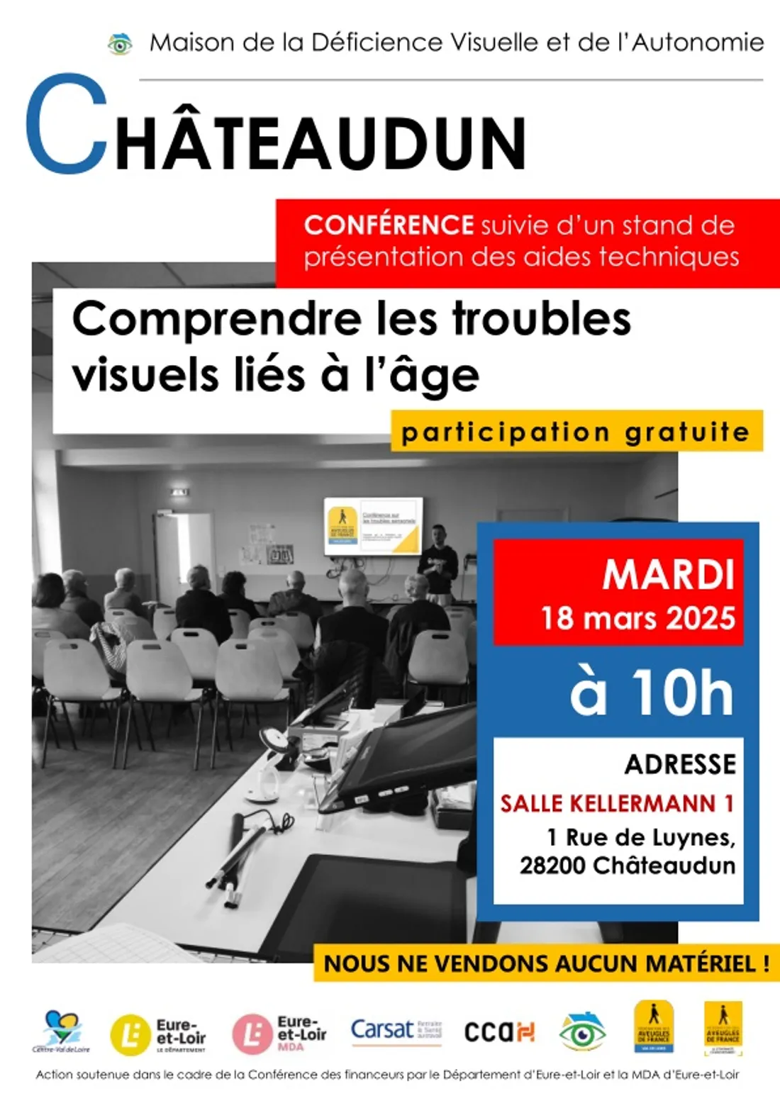 CHÂTEAUDUN - Conférence : Comprendre les troubles visuels liés à l’âge