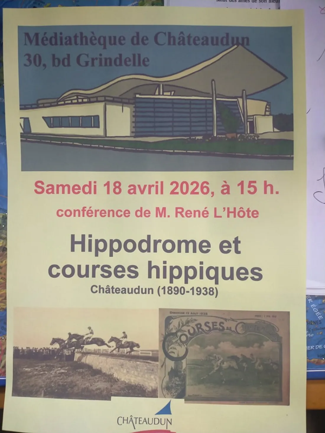 CHÂTEAUDUN - Conférence : Hippodrome et courses hippiques