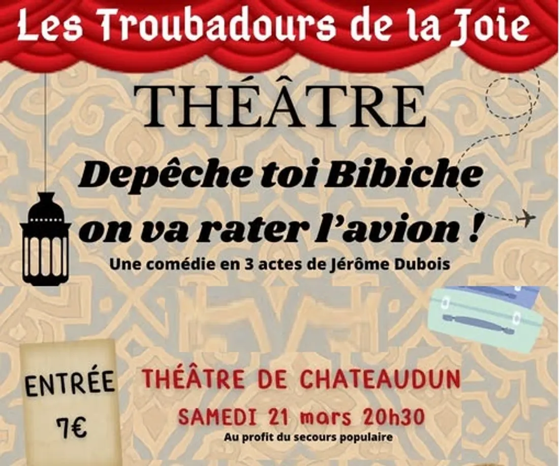 CHÂTEAUDUN - Théâtre : Dépêche toi Bibiche, on va rater l'avion