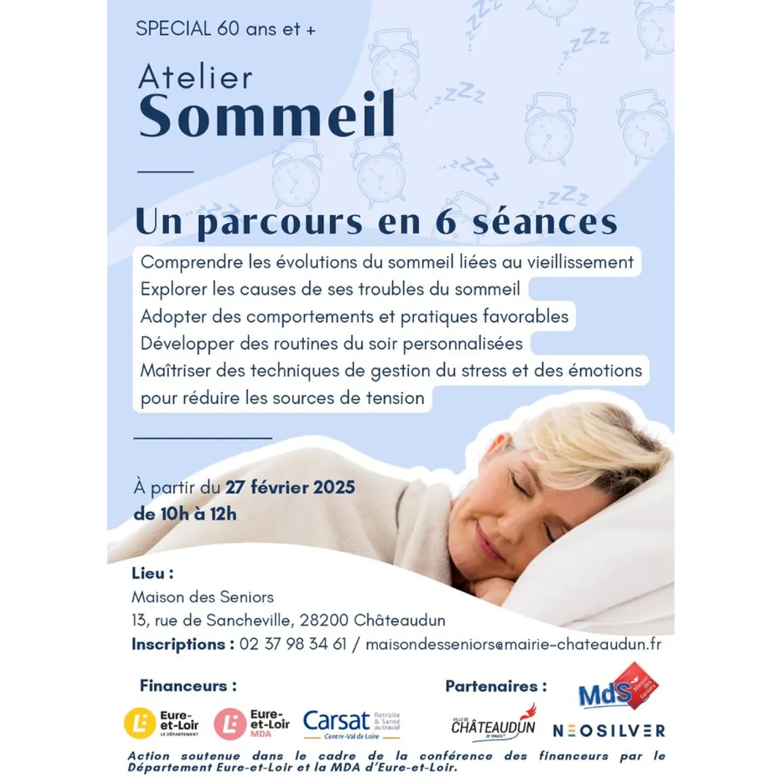 CHÂTEAUDUN - Atelier Sommeil à la Maison des Seniors