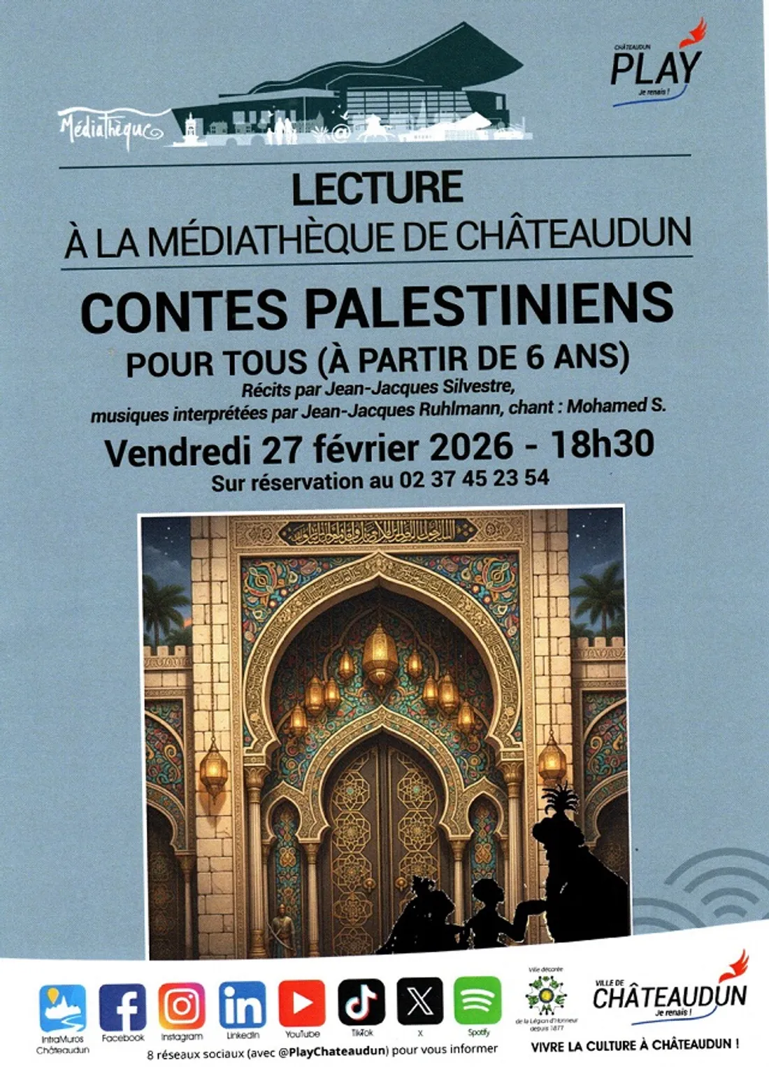 CHÂTEAUDUN - Spectacle : Contes palestiniens