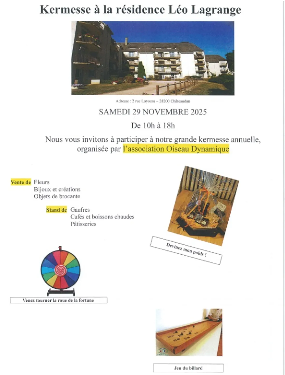 CHÂTEAUDUN - Kermesse à la résidence Léo Lagrange