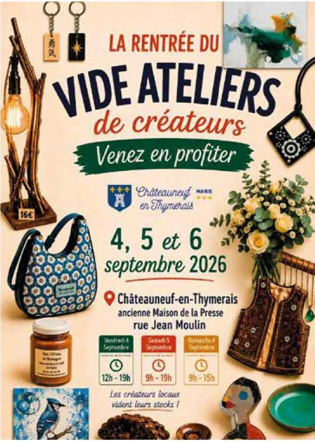 CHÂTEAUNEUF-EN-THYMERAIS - La rentrée du vide ateliers de créateurs