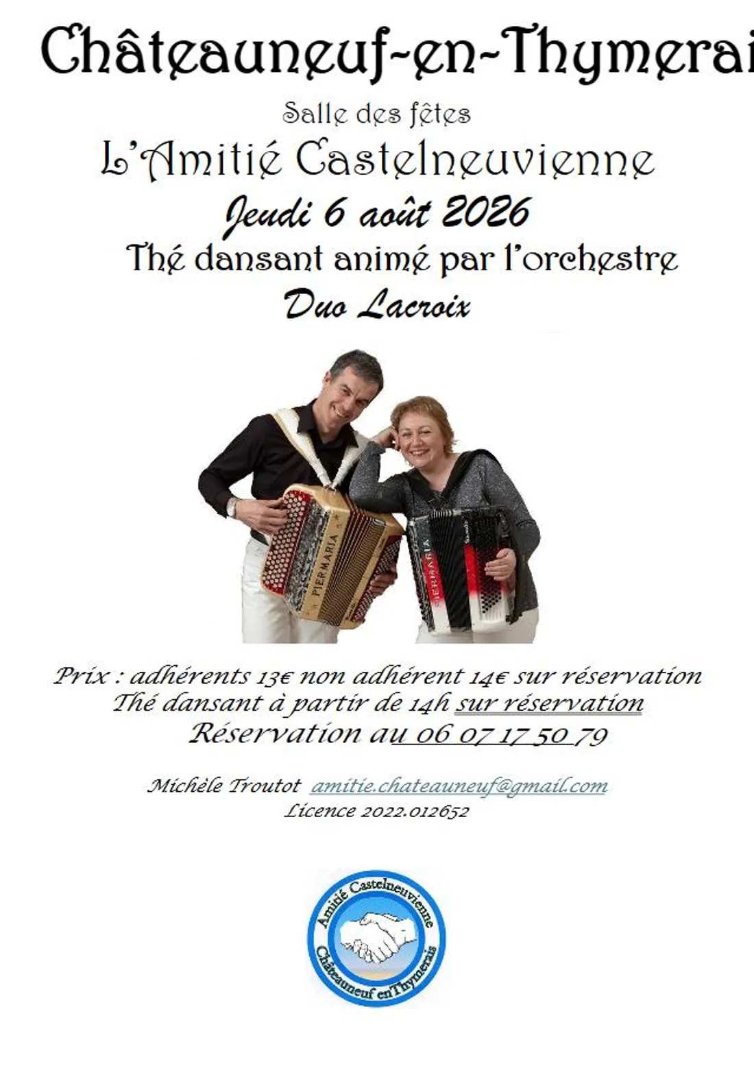 CHÂTEAUNEUF-EN-THYMERAIS - Thé dansant avec le Duo Lacroix