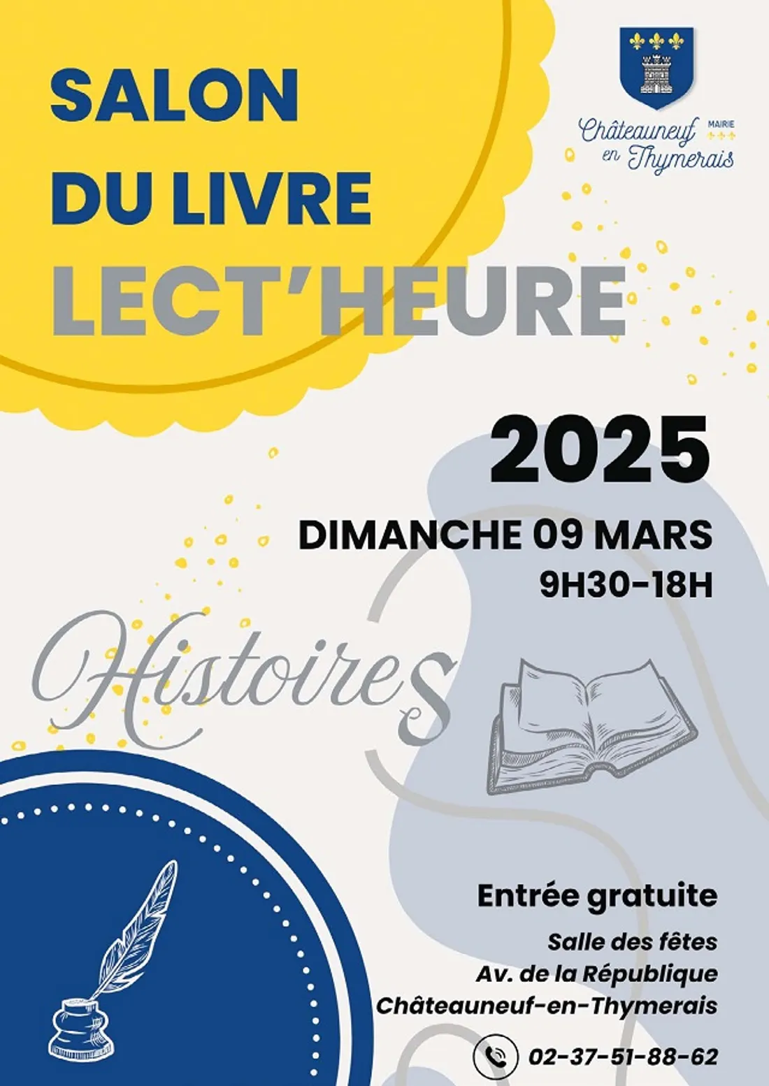 CHÂTEAUNEUF-EN-THYMERAIS - Salon du livre Lect'Heure