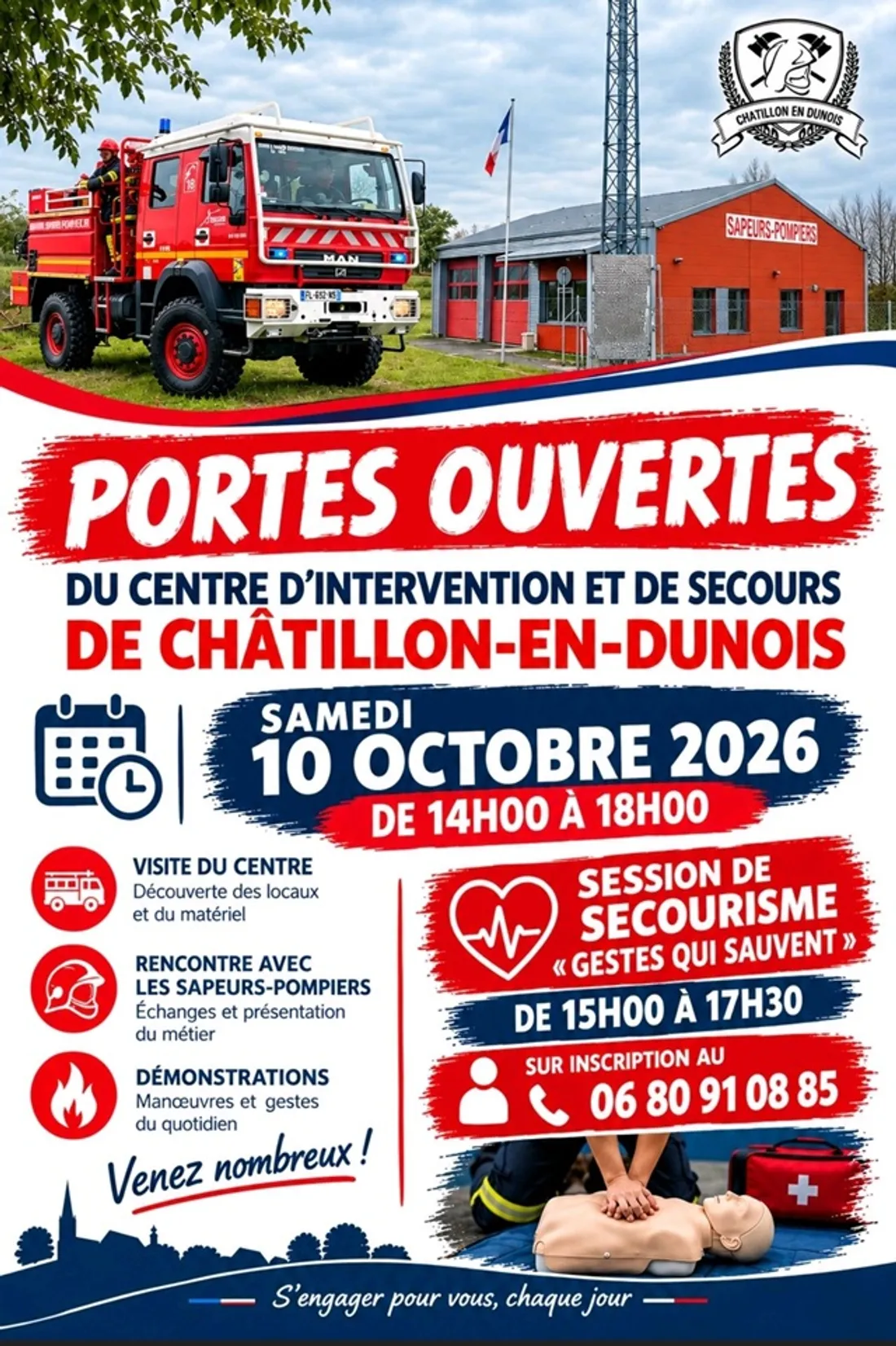 CHÂTILLON-EN-DUNOIS - Portes ouvertes du centre d'intervention et de secours