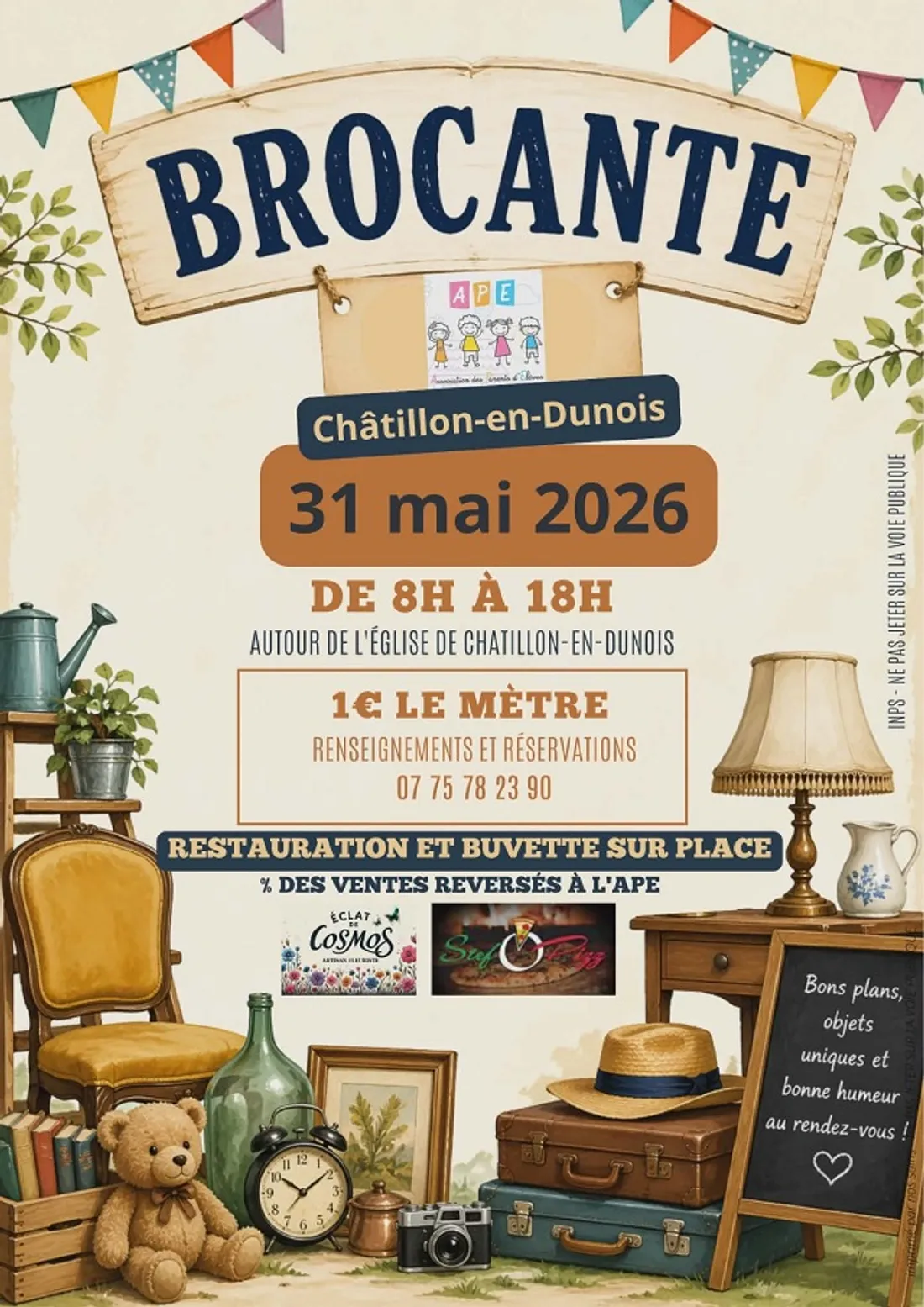 CHÂTILLON-EN-DUNOIS - Brocante de l'APE