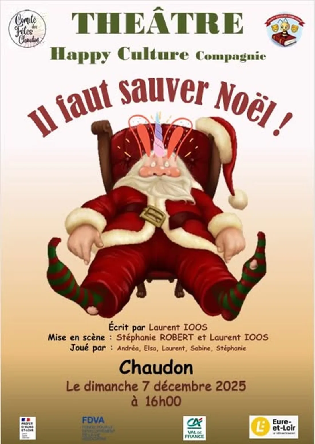 CHAUDON - Théâtre : Il faut sauver Noël
