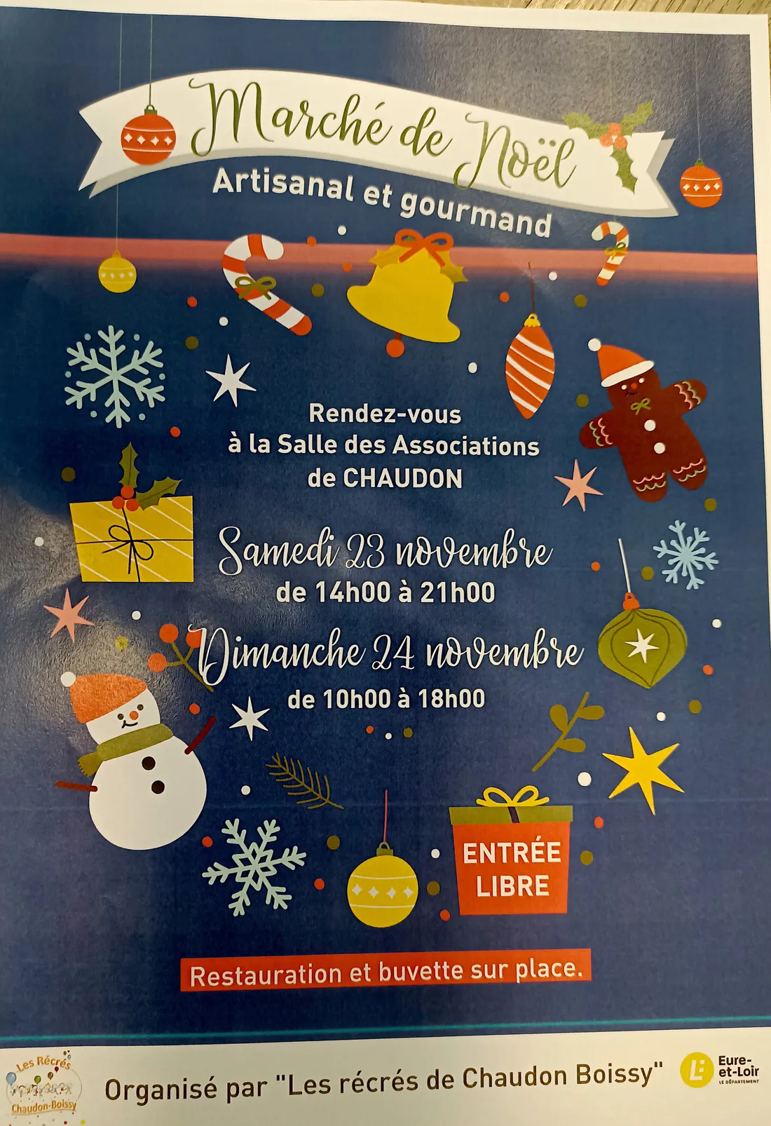 CHAUDON - Marché de Noël des Récrés de Chaudon Boissy