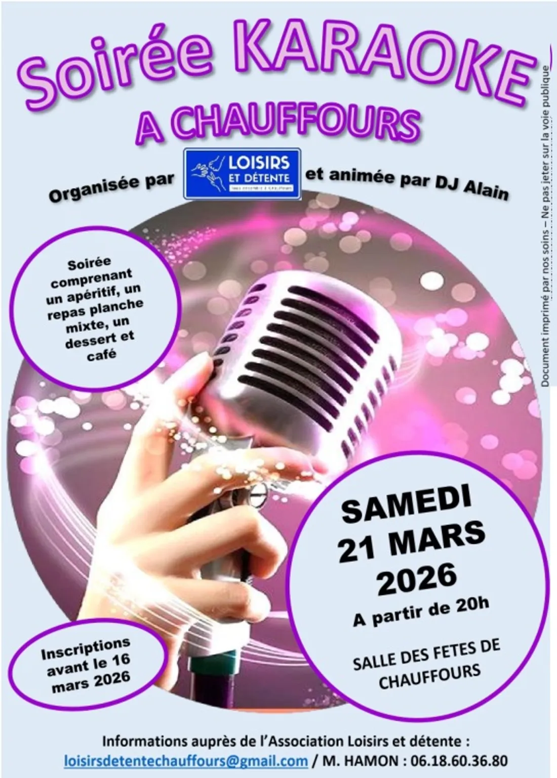 CHAUFFOURS - Soirée karaoké de Loisirs et Détente