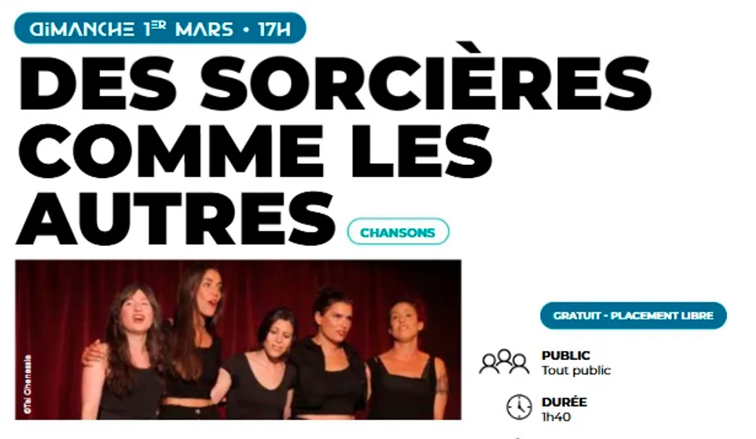 CHÉCY (45) - Spectacle : Des sorcières pas comme les autres