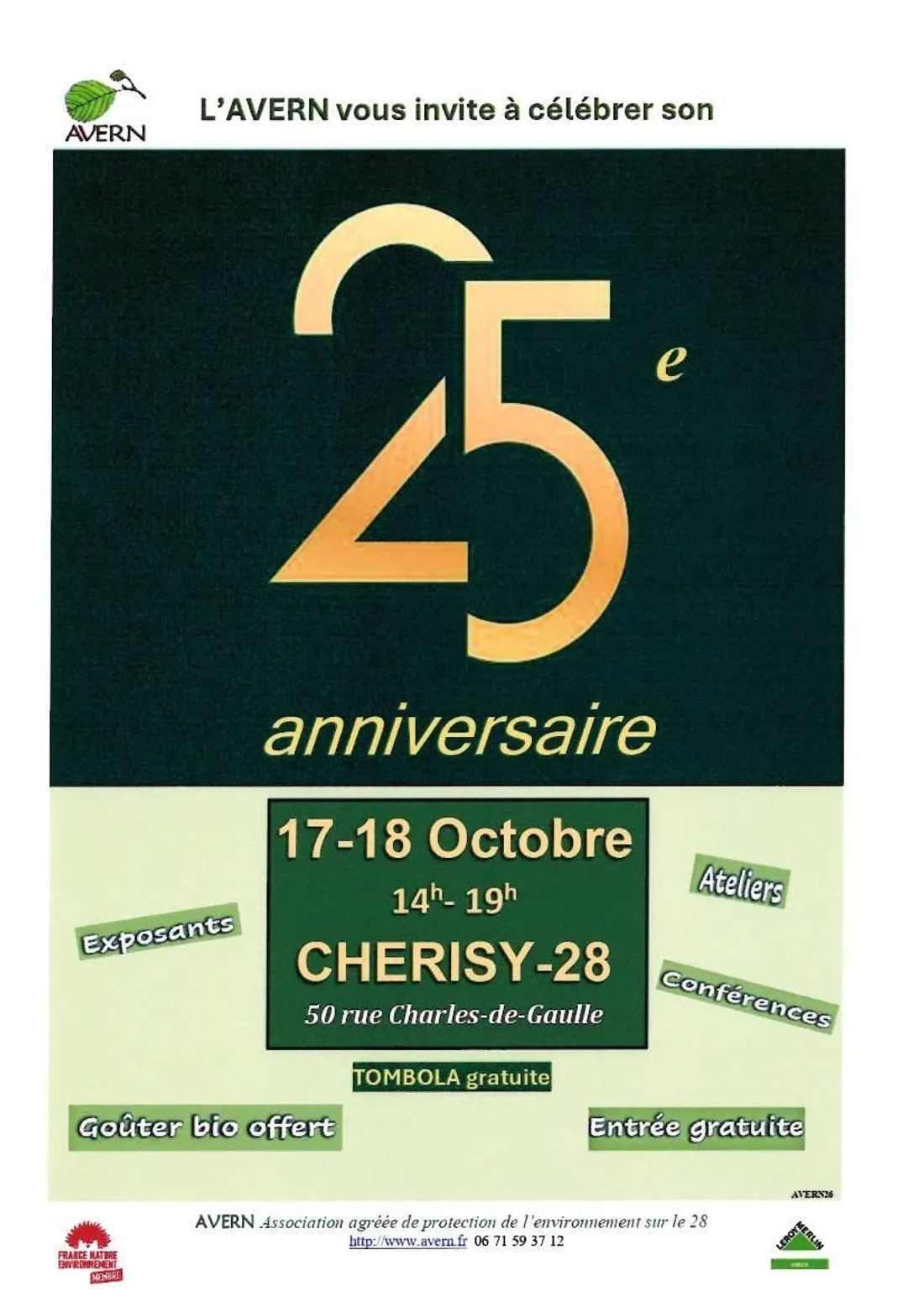 CHÉRISY - 25e anniversaire de l'AVERN