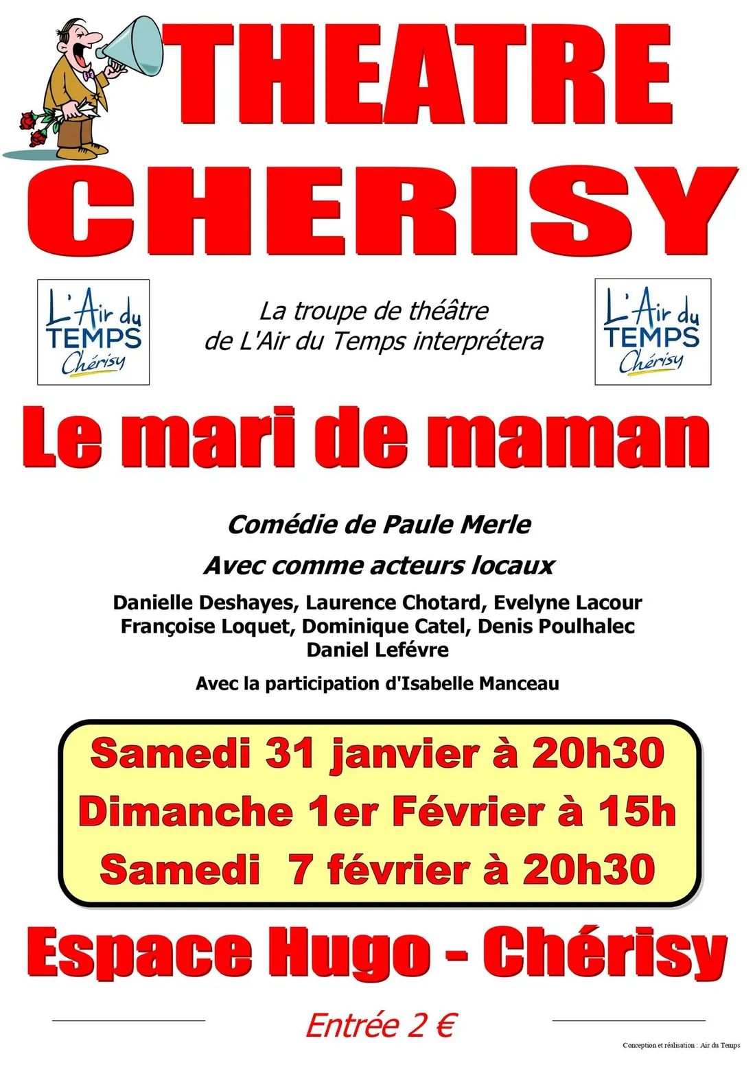 CHÉRISY - Théâtre : Le mari de Maman