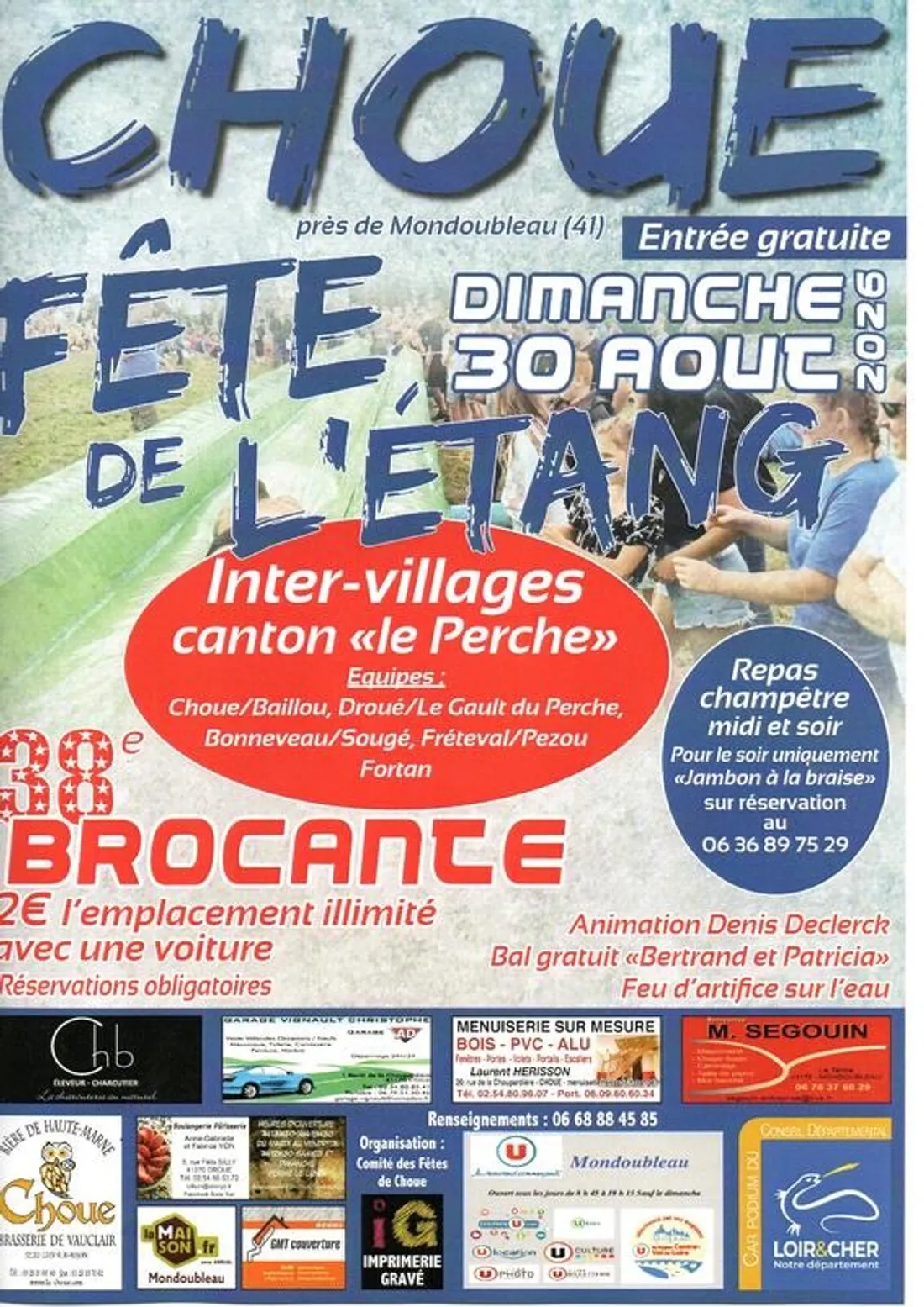 CHOUE (41) - Brocante et fête de l'étang