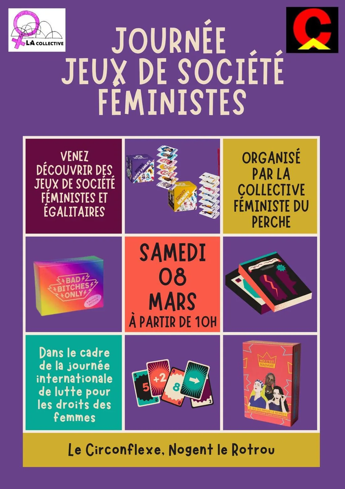 NOGENT-LE-ROTROU - Journée jeux de société féministes