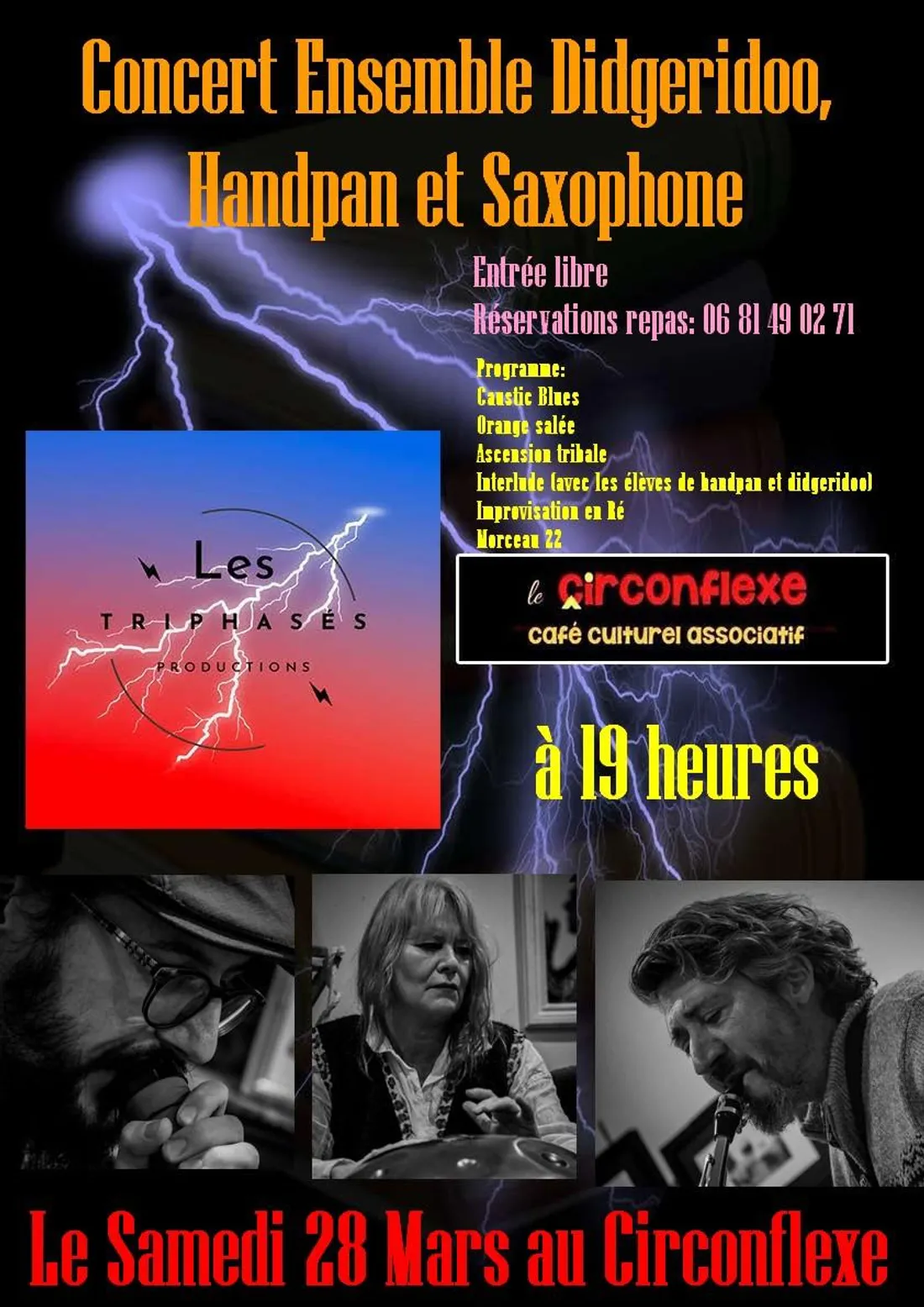NOGENT-LE-ROTROU - Concert Ensemble Didgeridoo Handpan et Saxophone