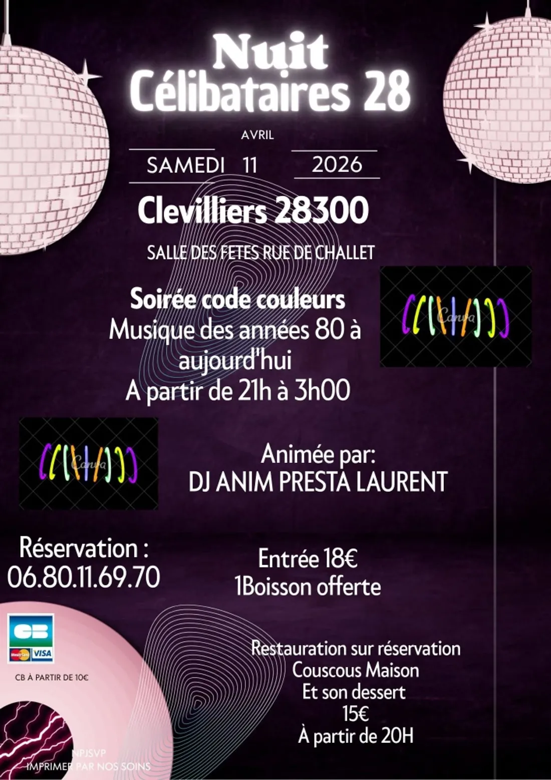 CLÉVILLIERS - Nuit Célibataire 28