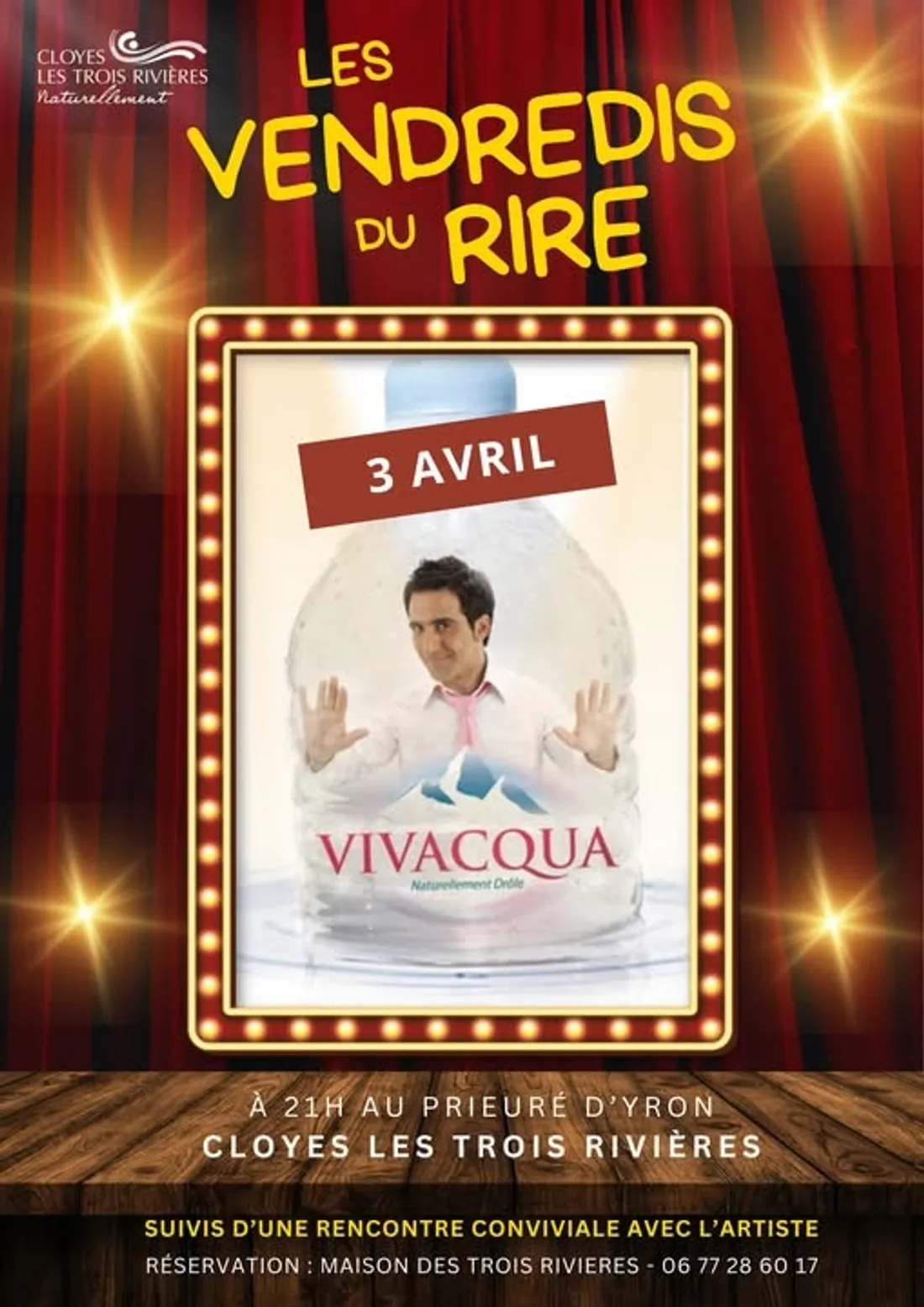 CLOYES-SUR-LE-LOIR - Vendredis du Rire : Michel Vivacqua,