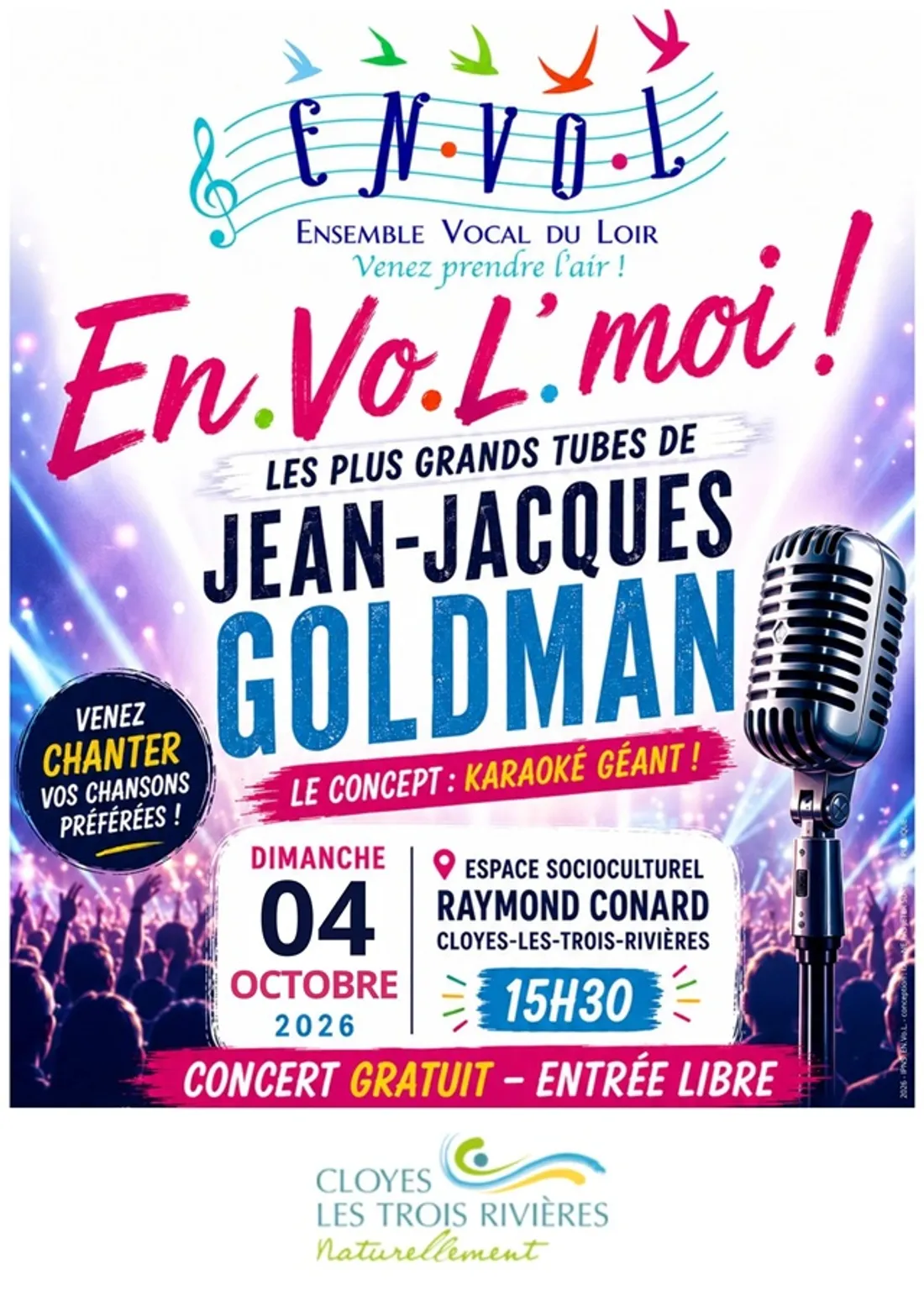 CLOYES-SUR-LE-LOIR - Karaoké géant : En.Vo.l' moi !