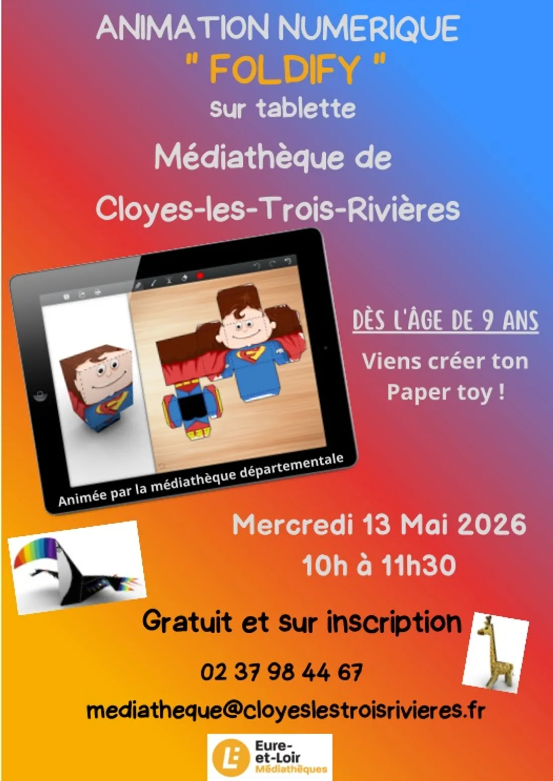 CLOYES-SUR-LE-LOIR - Animation numérique « Foldify »