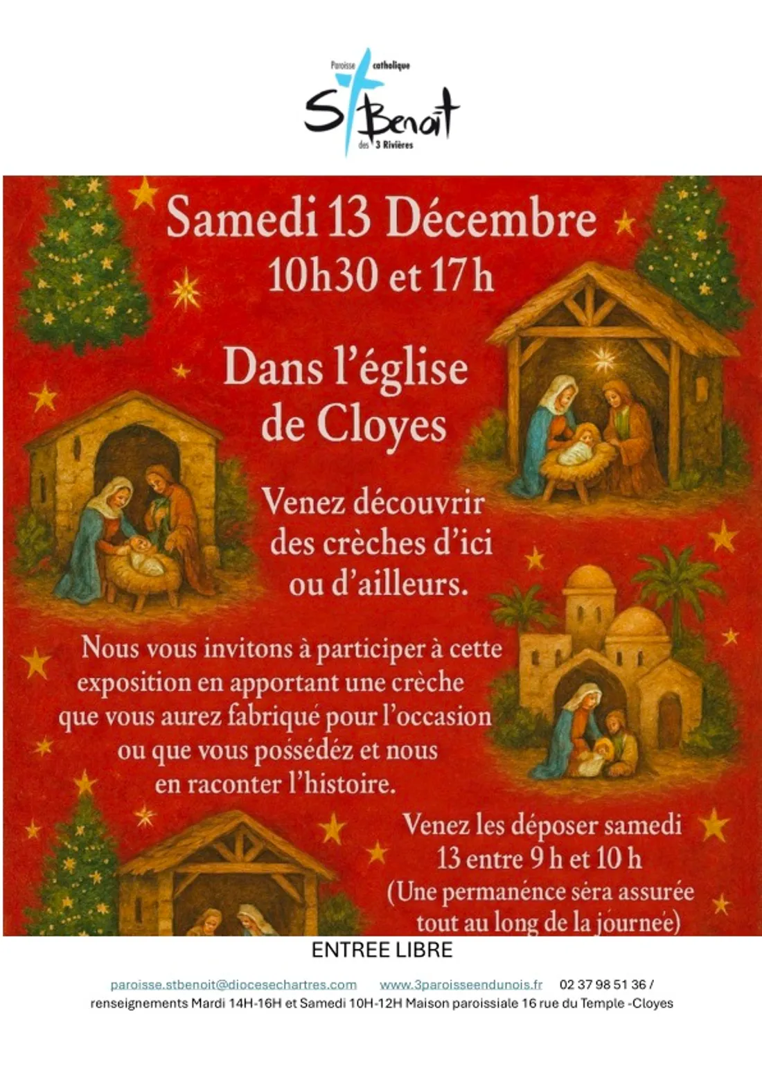 CLOYES-SUR-LE-LOIR - Exposition : Crèches d'ici ou d'ailleurs