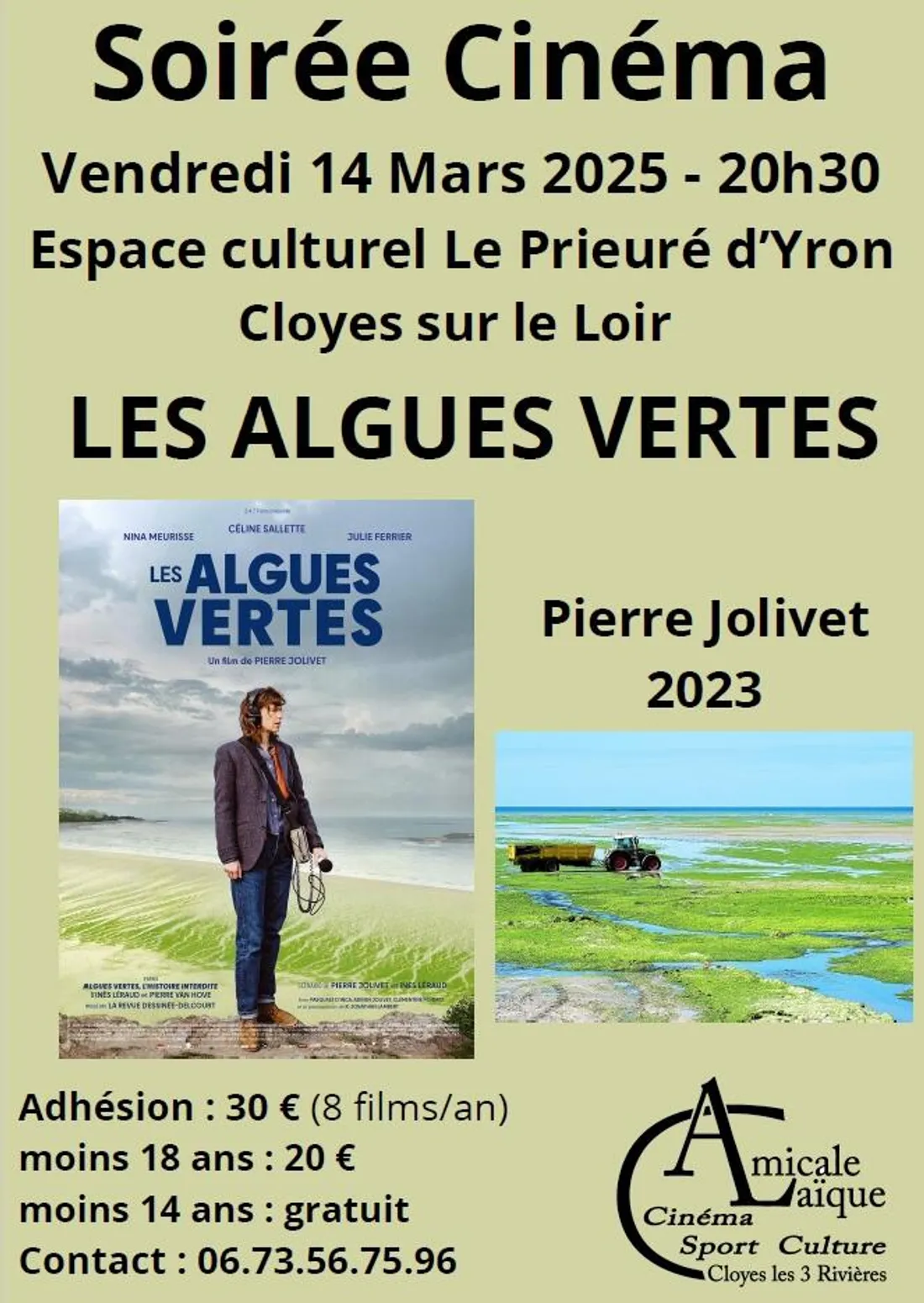 CLOYES-SUR-LE-LOIR - Cinéma : Les algues vertes