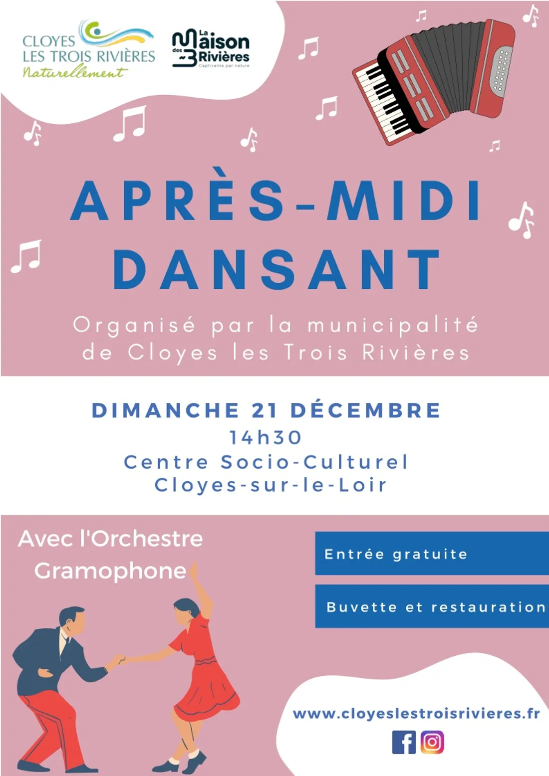 CLOYES-SUR-LE-LOIR - Après-midi dansant avec l'Orchestre Gramophone