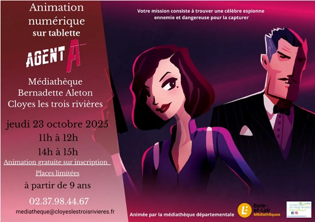 CLOYES-SUR-LE-LOIR - Animation numérique : Agent A
