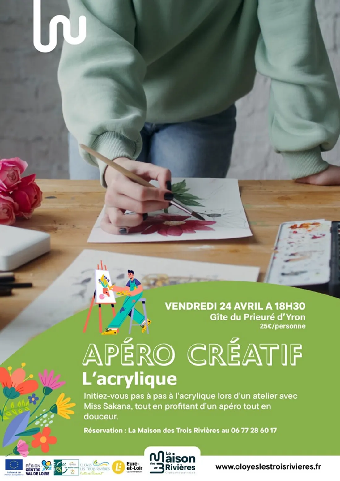 CLOYES-SUR-LE-LOIR - Apéro créatif : l'acrylique