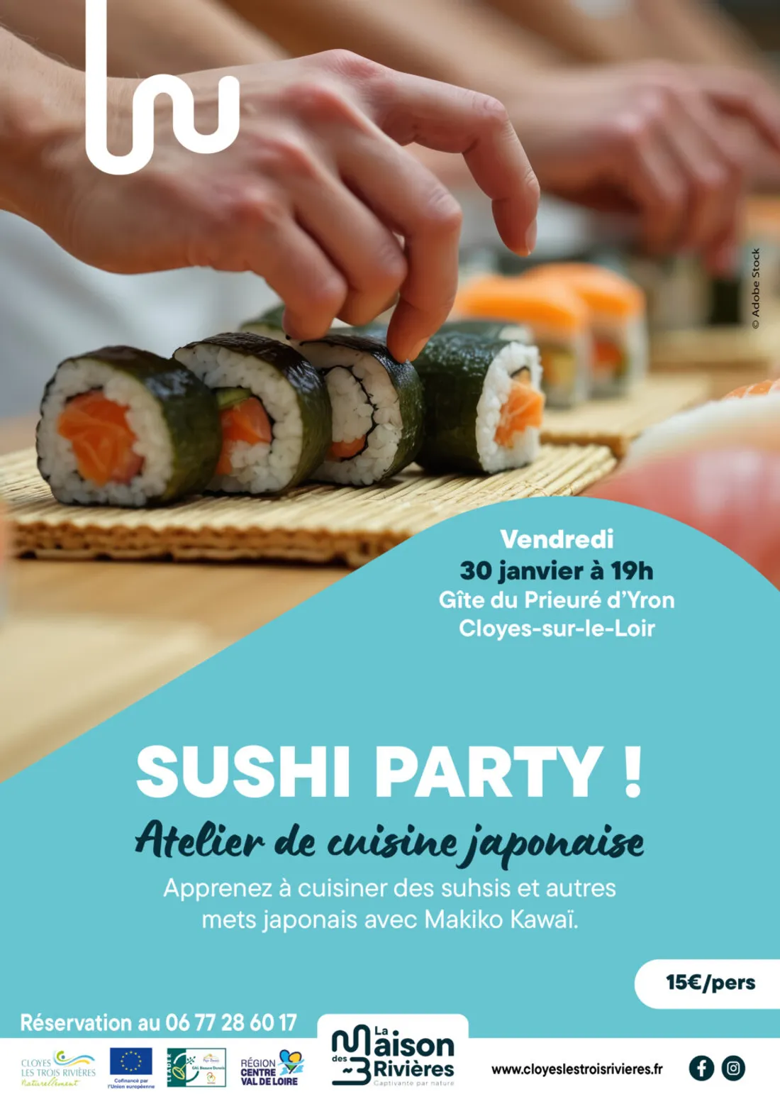 CLOYES-SUR-LE-LOIR - Atelier cuisine : Sushi Party