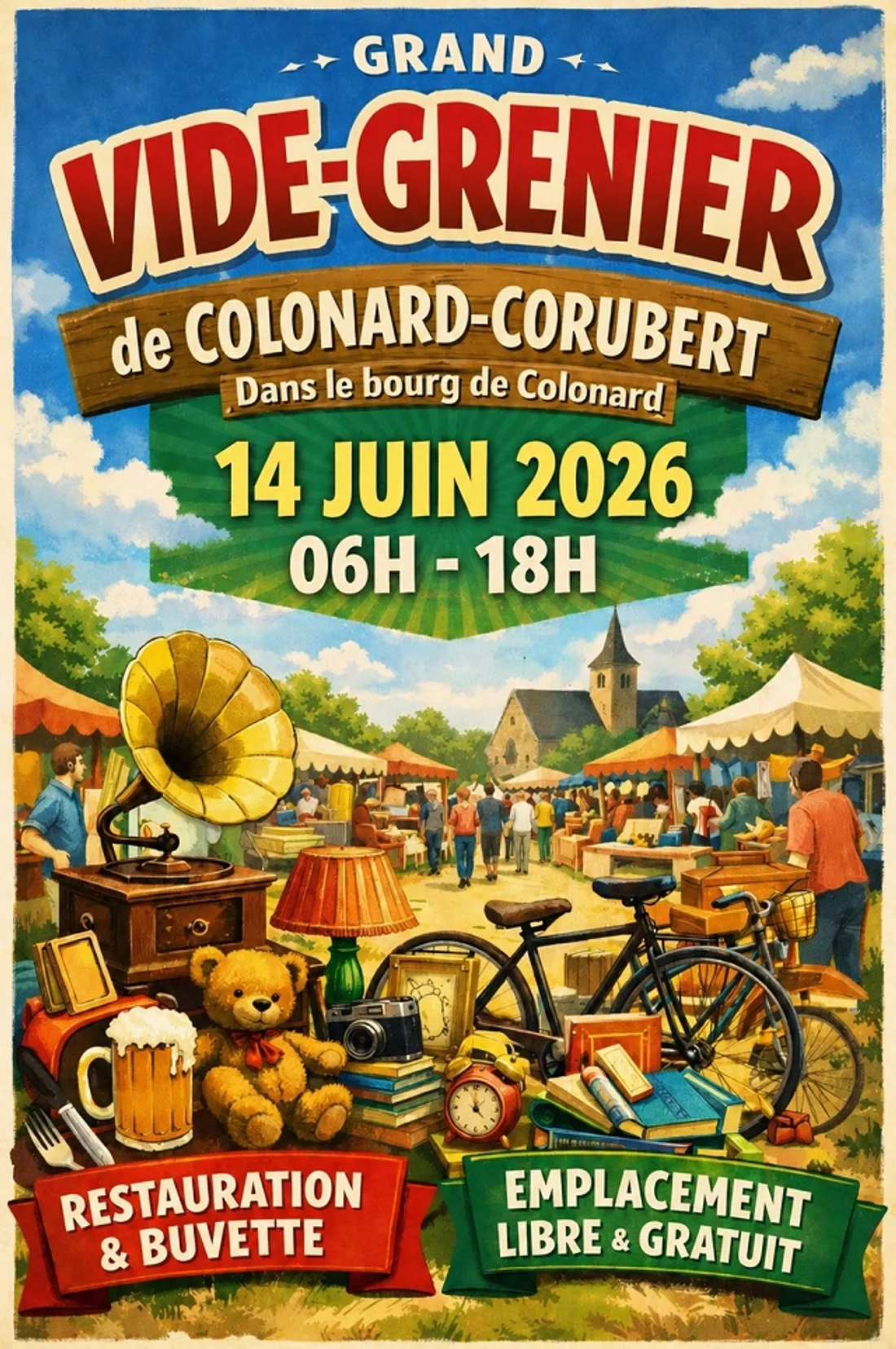 COLONARD-CORUBERT (61) - Vide-greniers du comité des fêtes