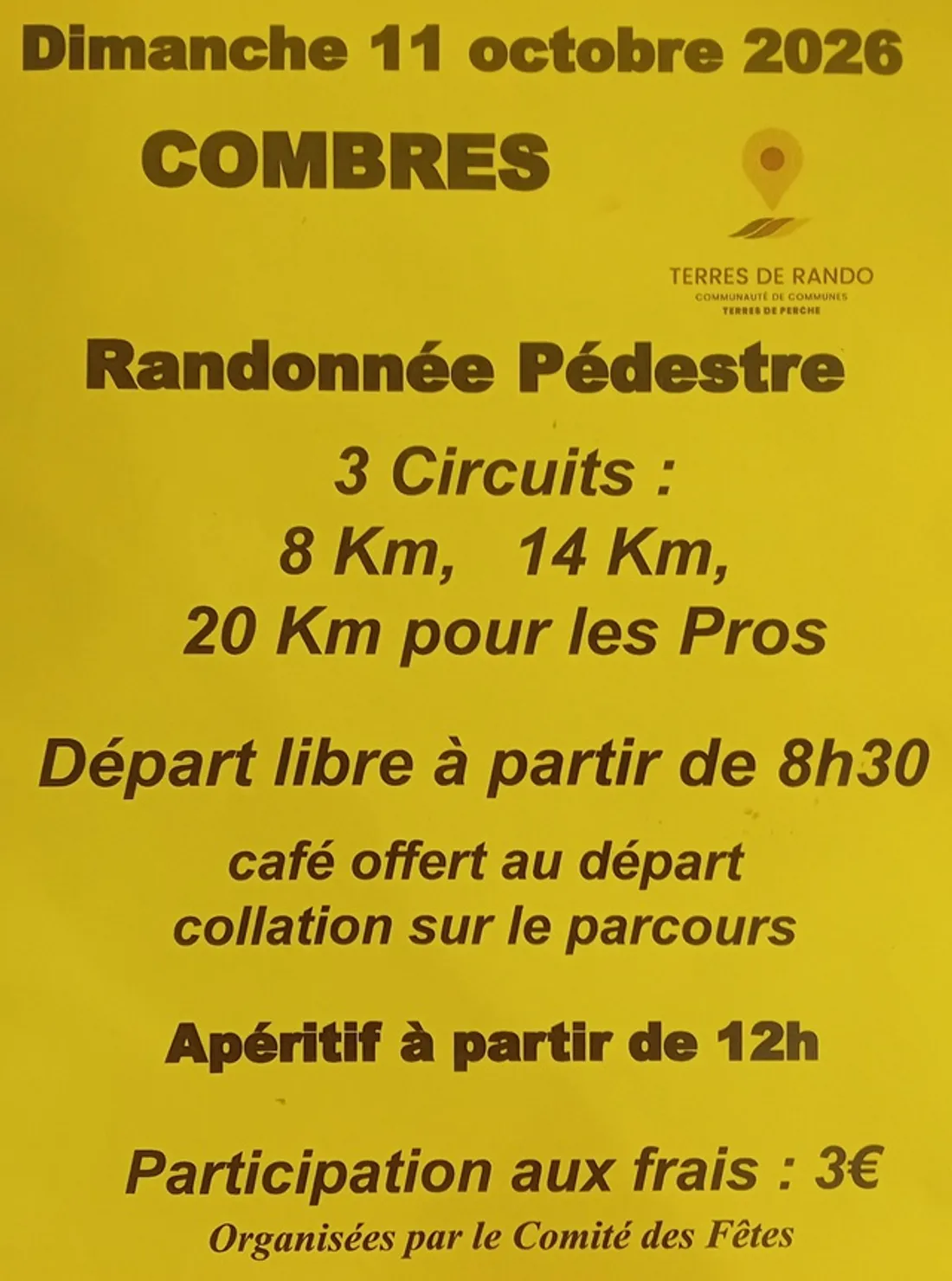 COMBRES - Randonnée pédestre du comité des fêtes