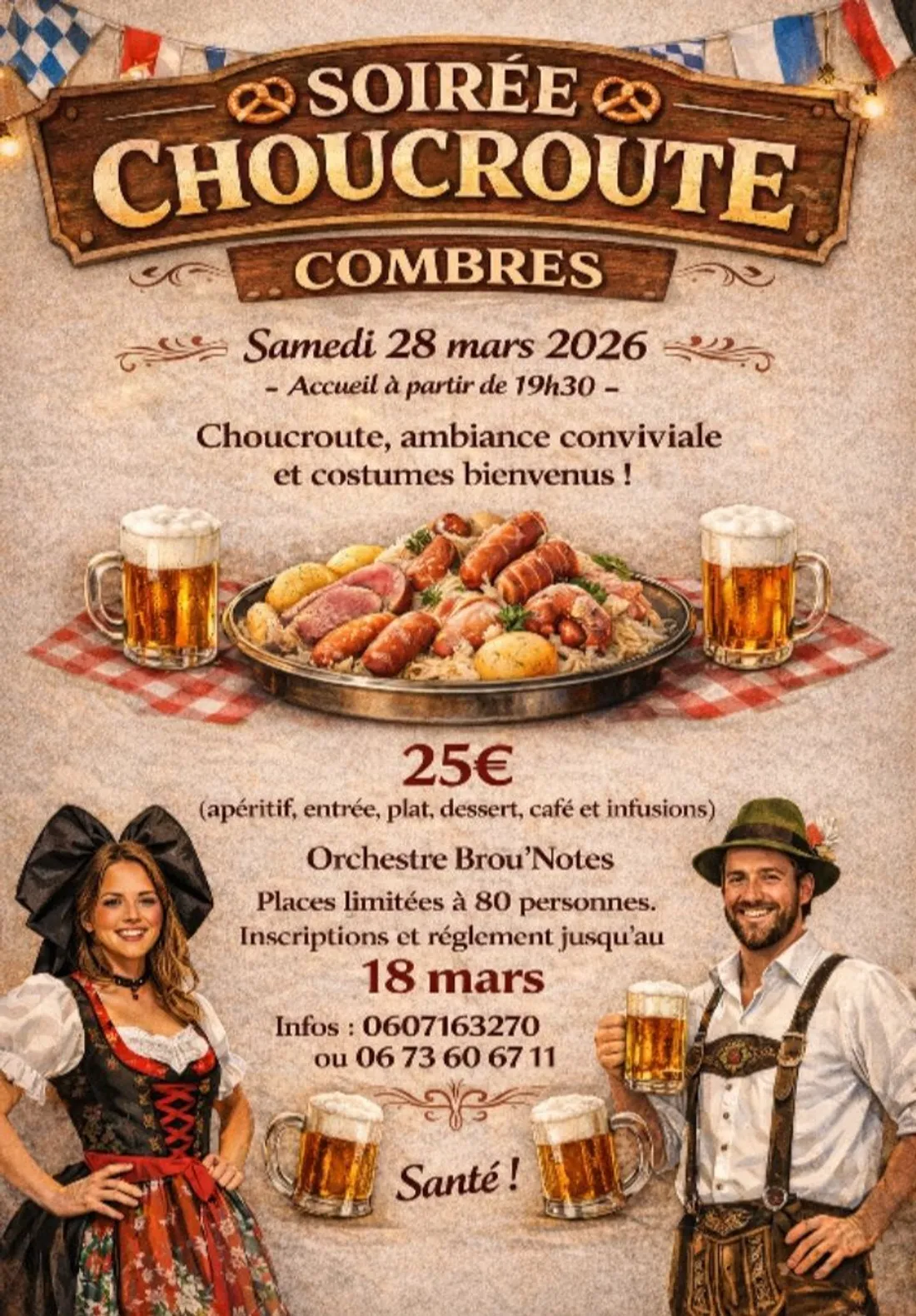 COMBRES - Soirée choucroute