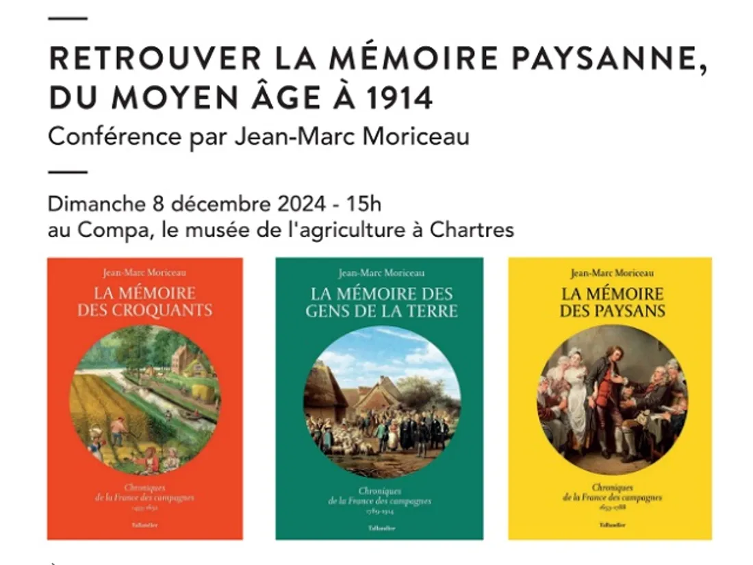 CHARTRES - Conférence : Retrouvez la mémoire paysanne du Moyen-Âge à 1914
