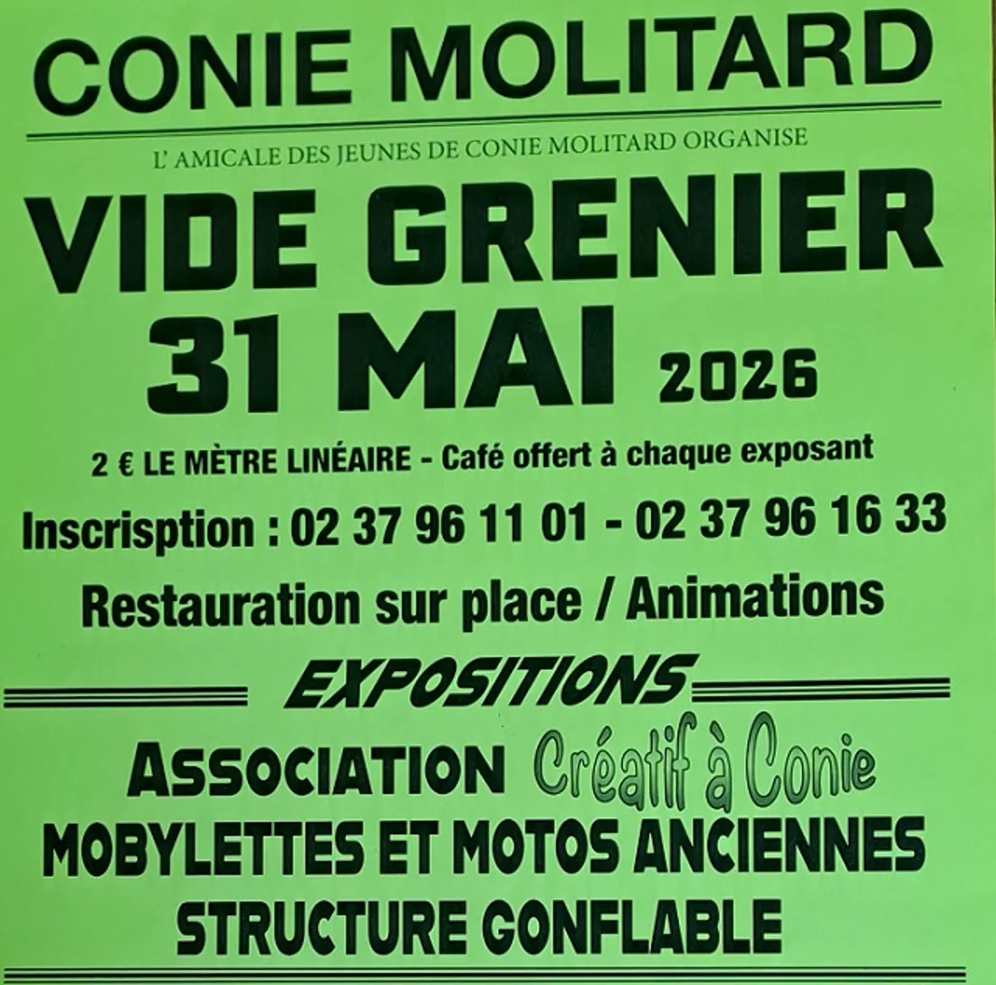 CONIE-MOLITARD - Vide-greniers de l'Amicale