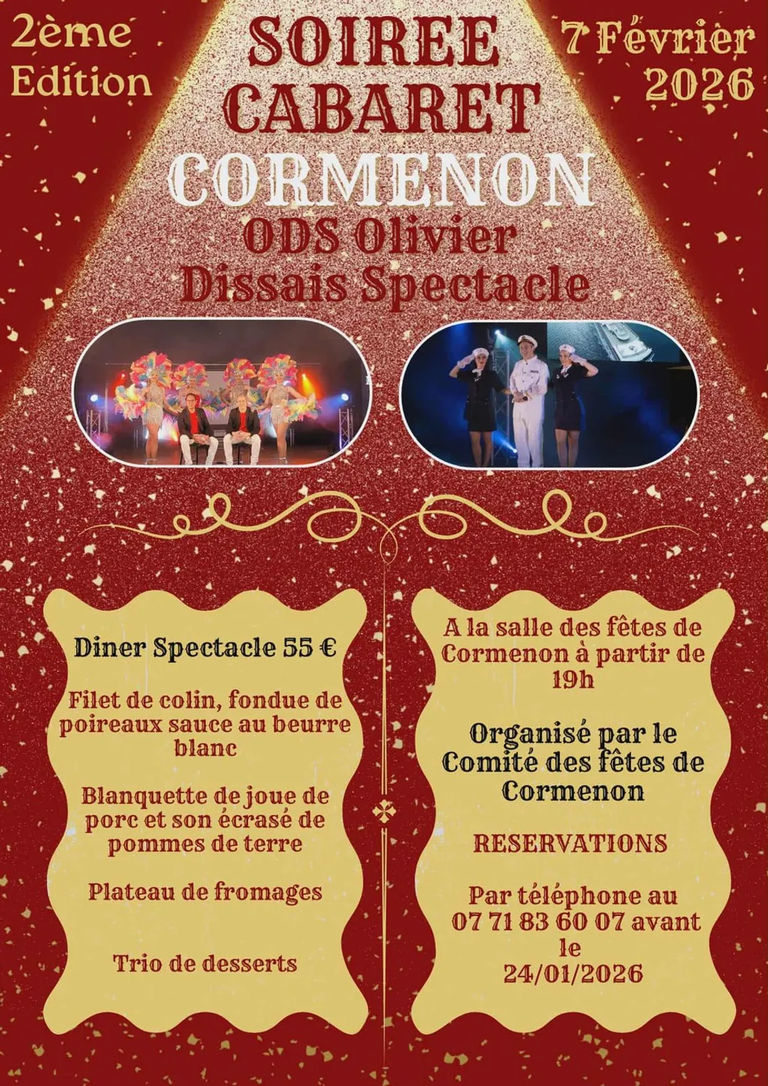 CORMENON (41) - Soirée cabaret du comité des fêtes