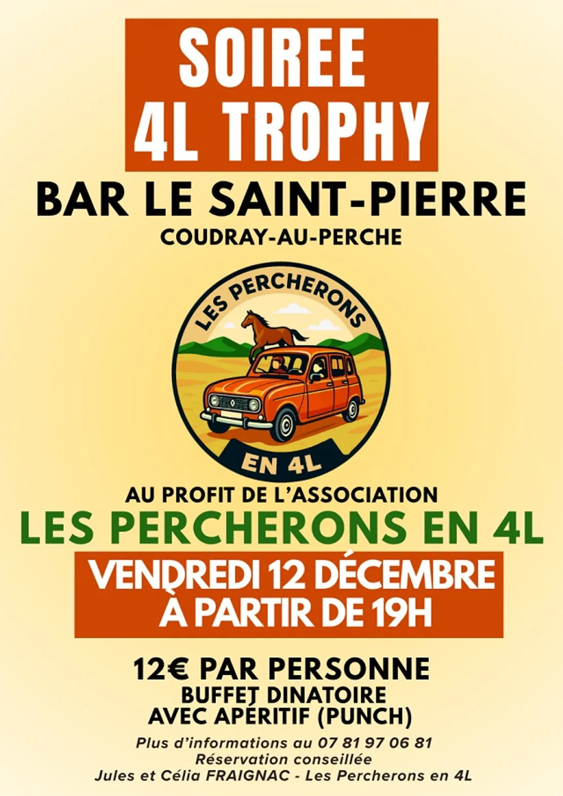 COUDRAY-AU-PERCHE - Soirée 4L Trophy