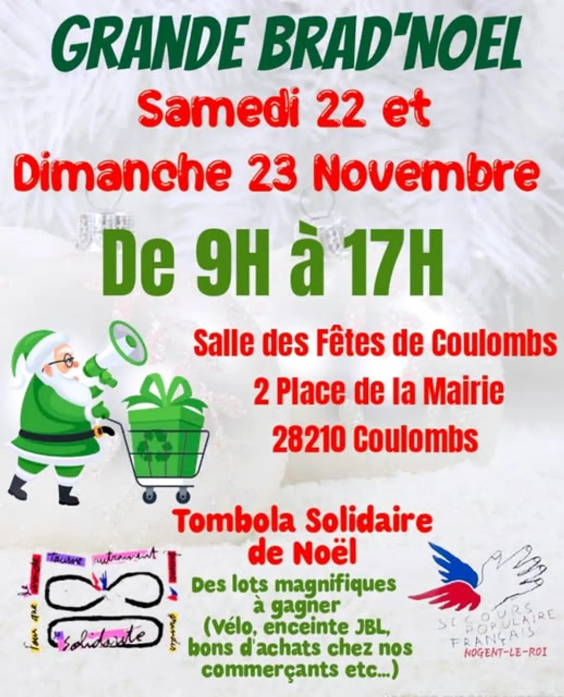 COULOMBS - Grande Brad'Noël du Secours Populaire