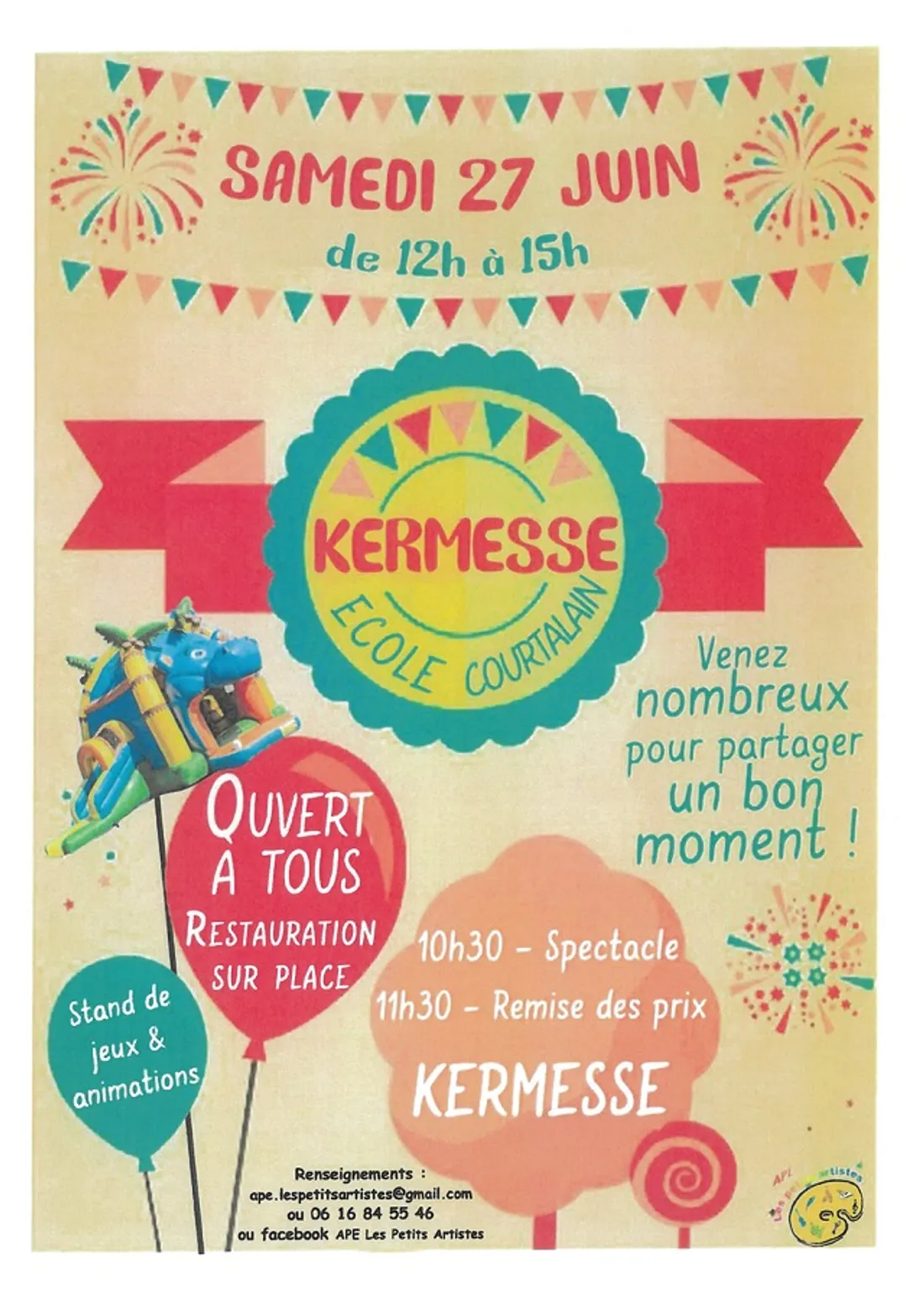 COURTALAIN - Kermesse de l'école