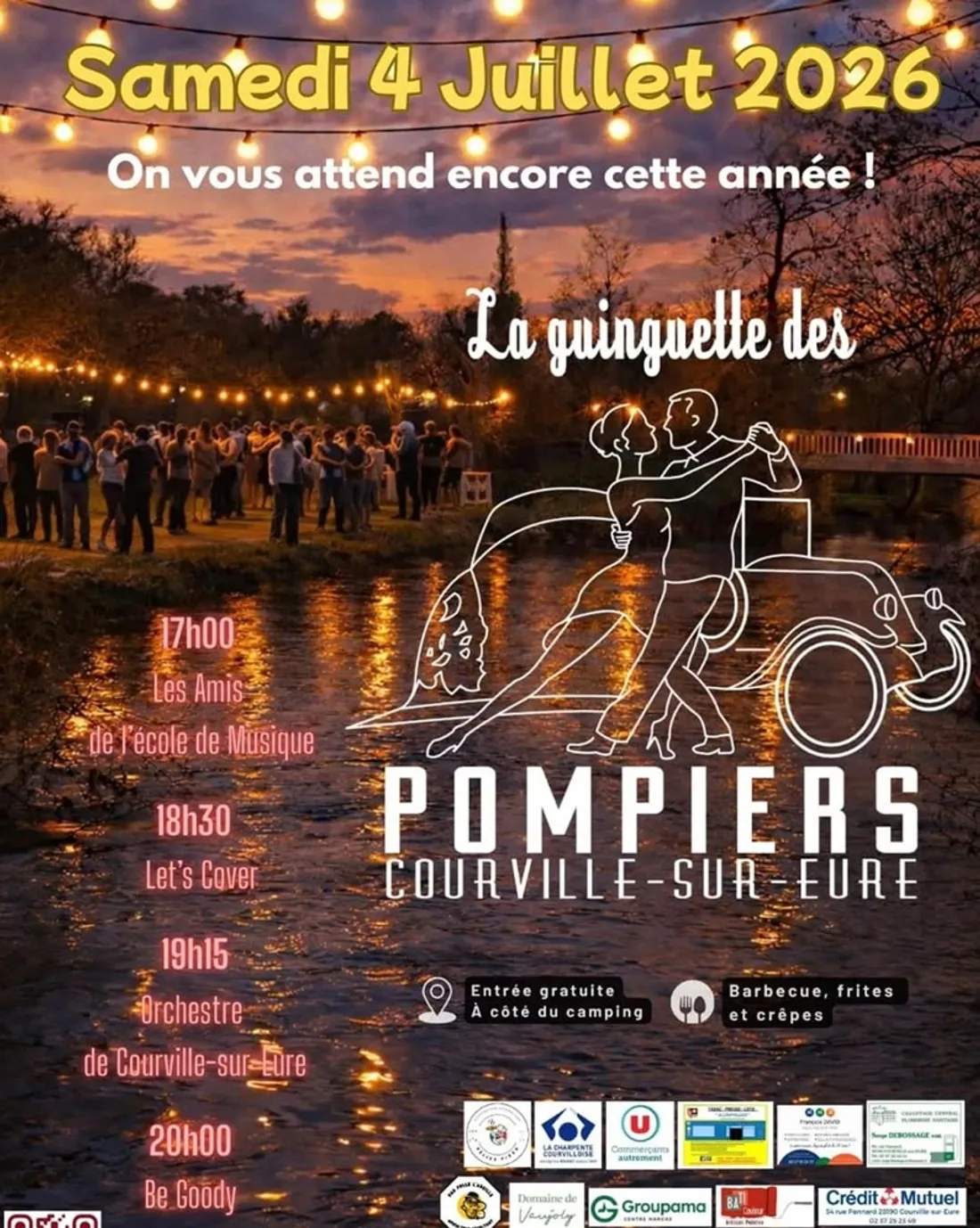 COURVILLE-SUR-EURE - La guinguette des pompiers