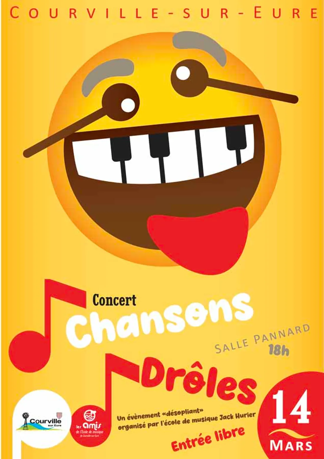 COURVILLE-SUR-EURE - Concert chansons drôles de l'école de musique